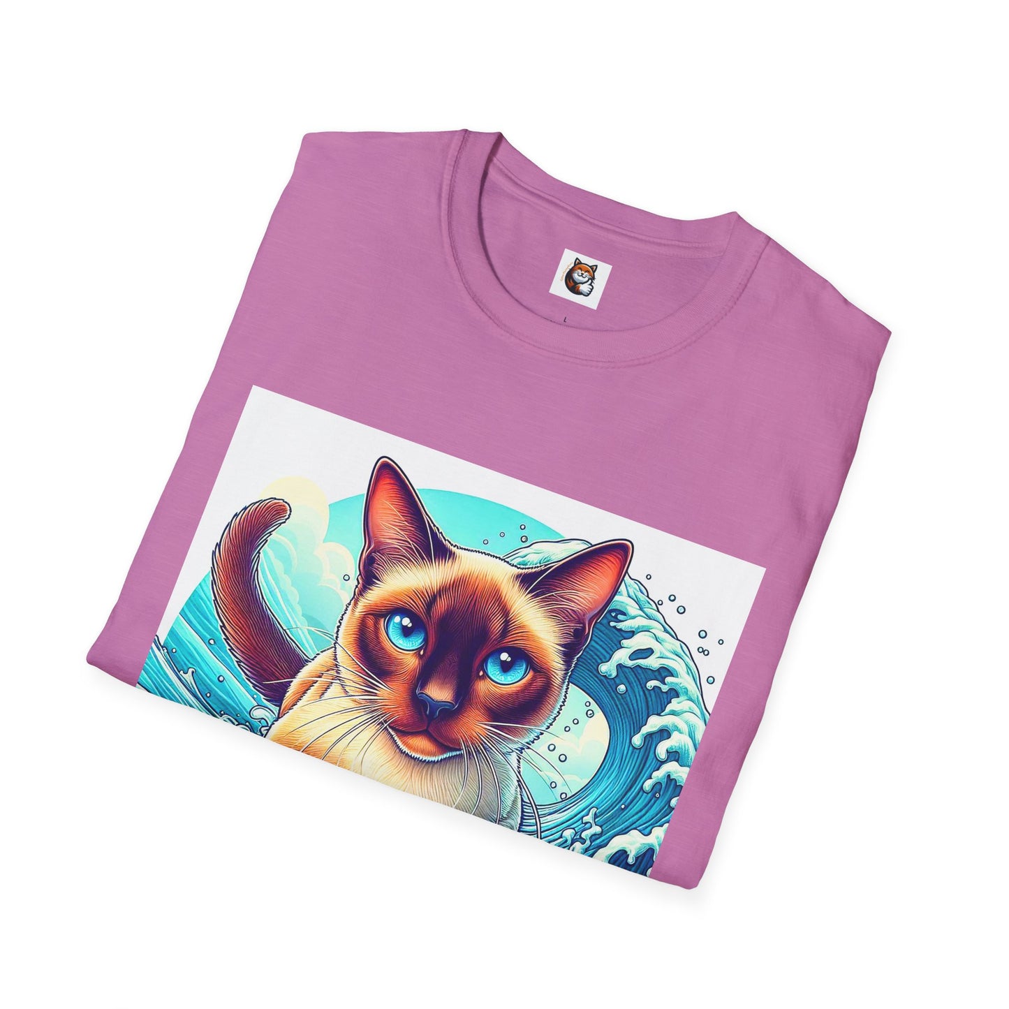 Surfing Siamese Cat