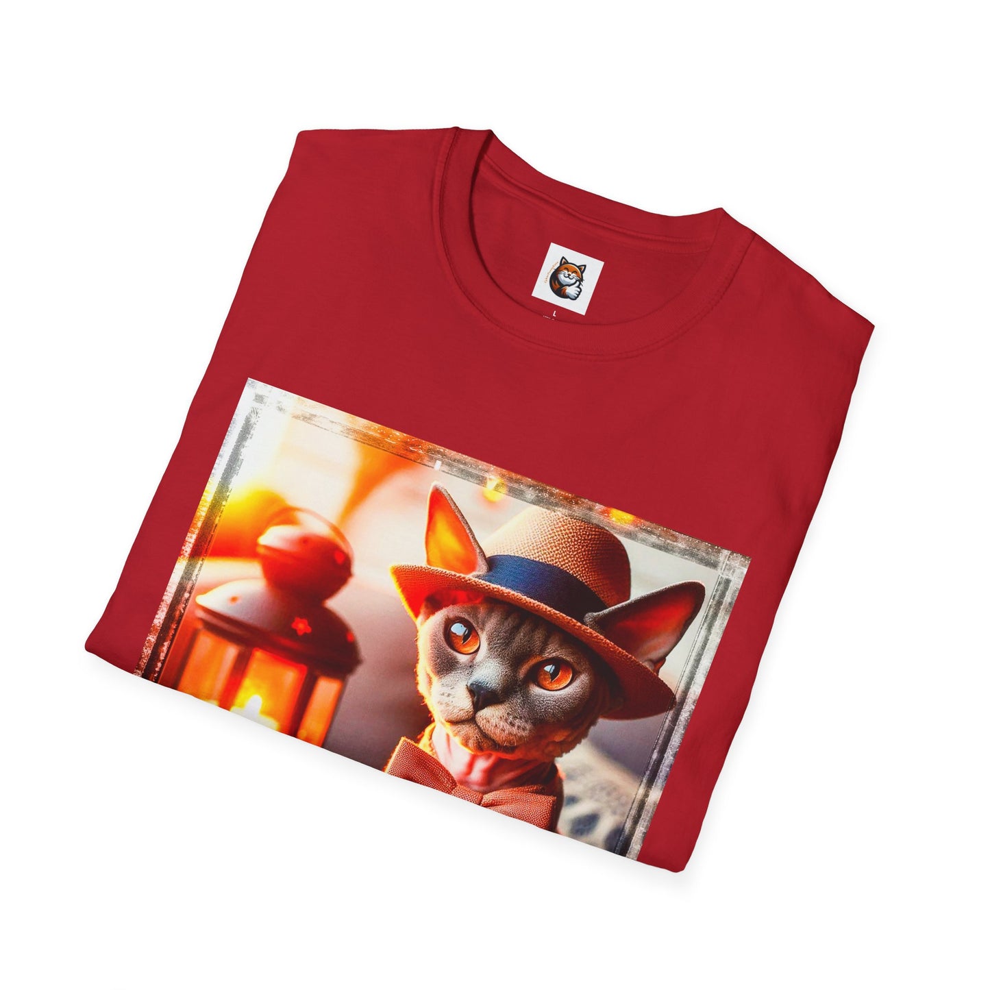 Devon Rex Cat Unisex Softstyle T-Shirt