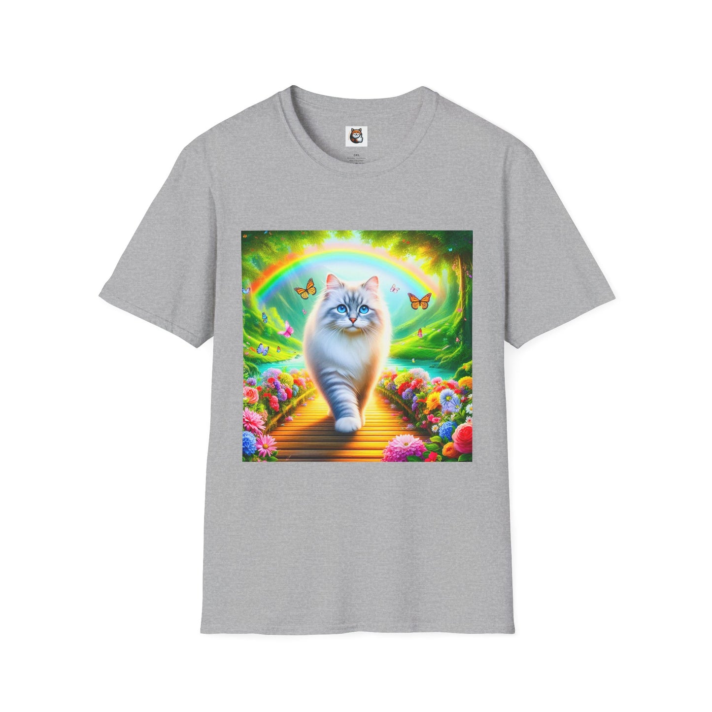 Siberian Cat pretty garden shirt