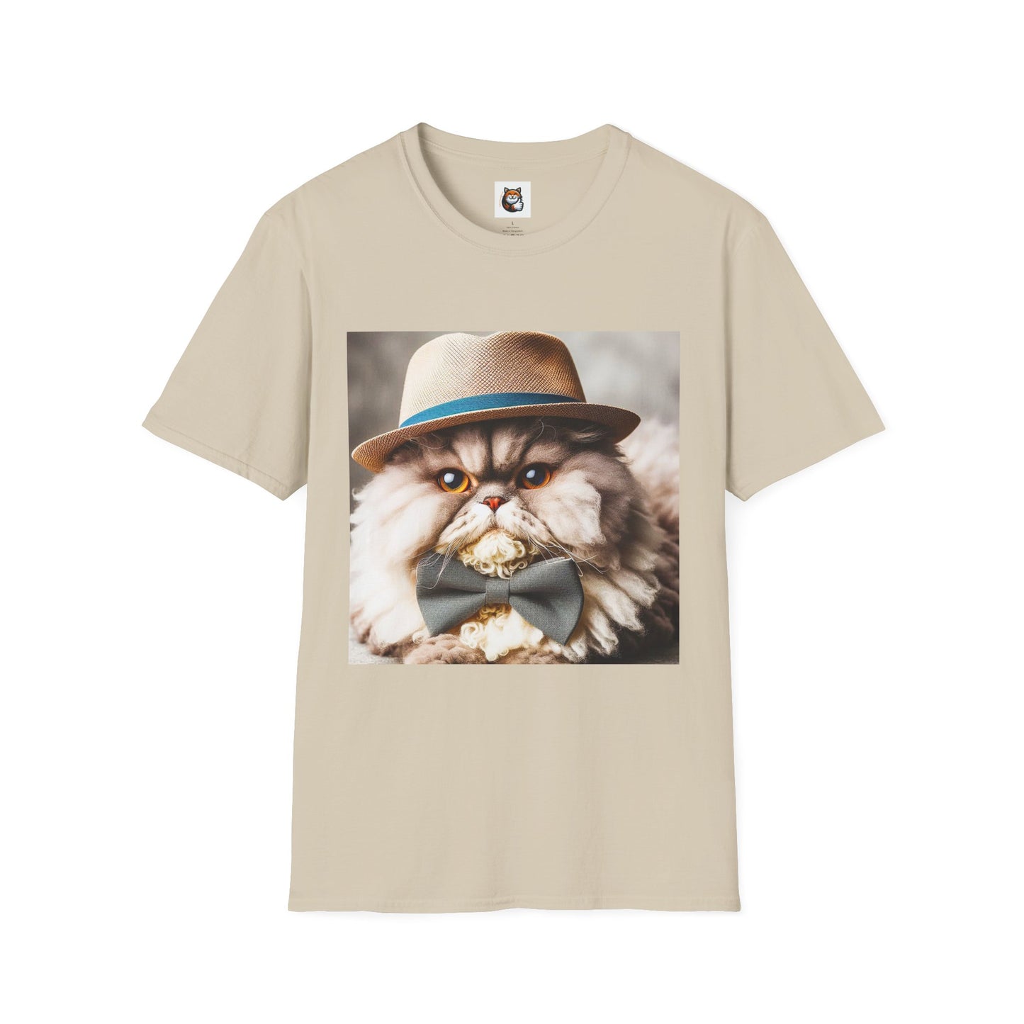 Selkirk Rex Cat T-Shirt top hat and bow tie