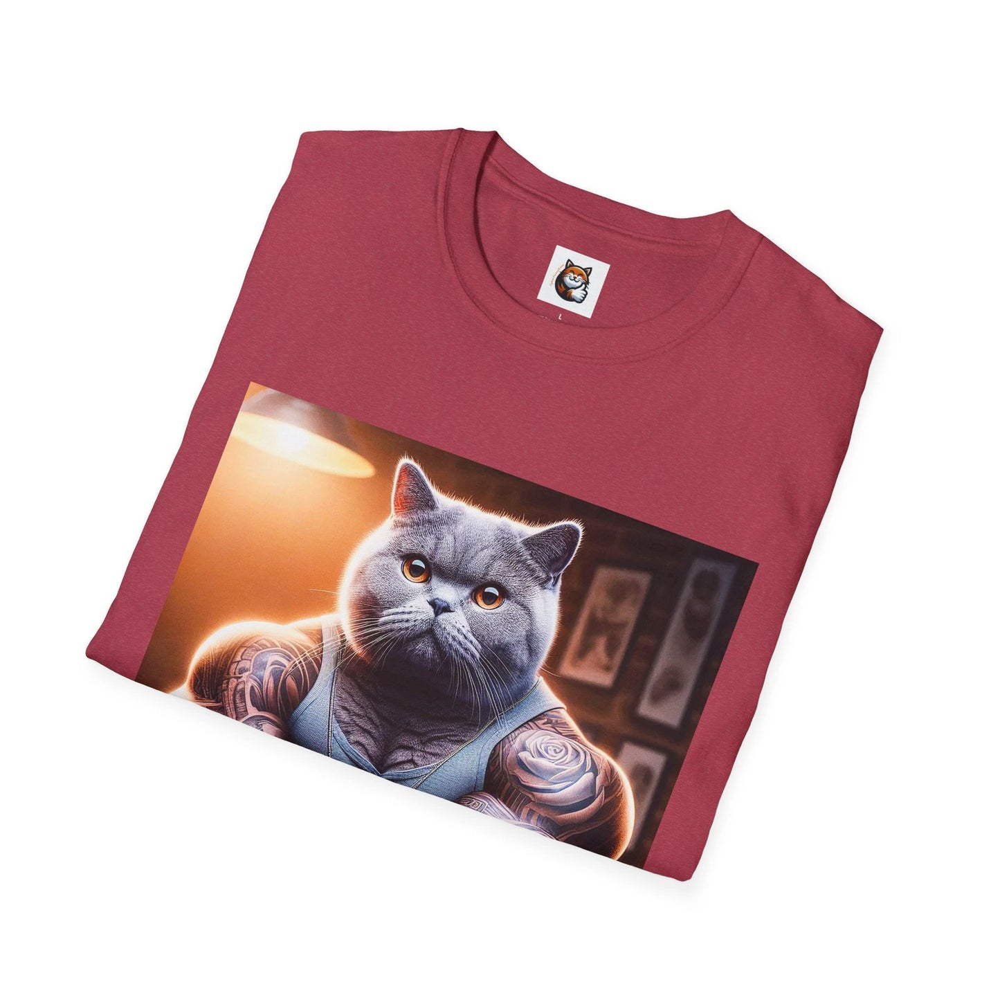 British Shorthair gym trainer Softstyle T-Shirt by Printify