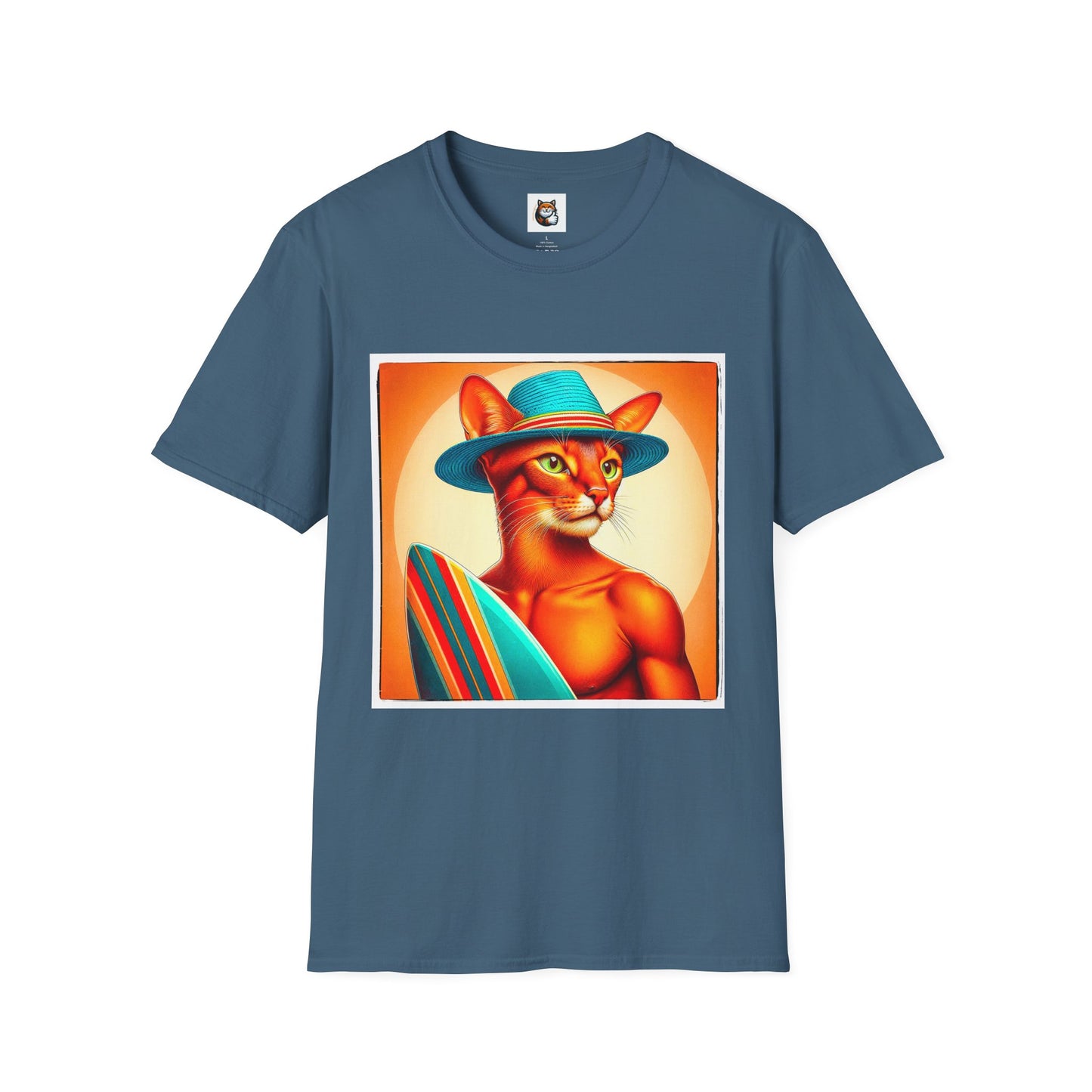Abyssinian surfing Softstyle T-Shirt