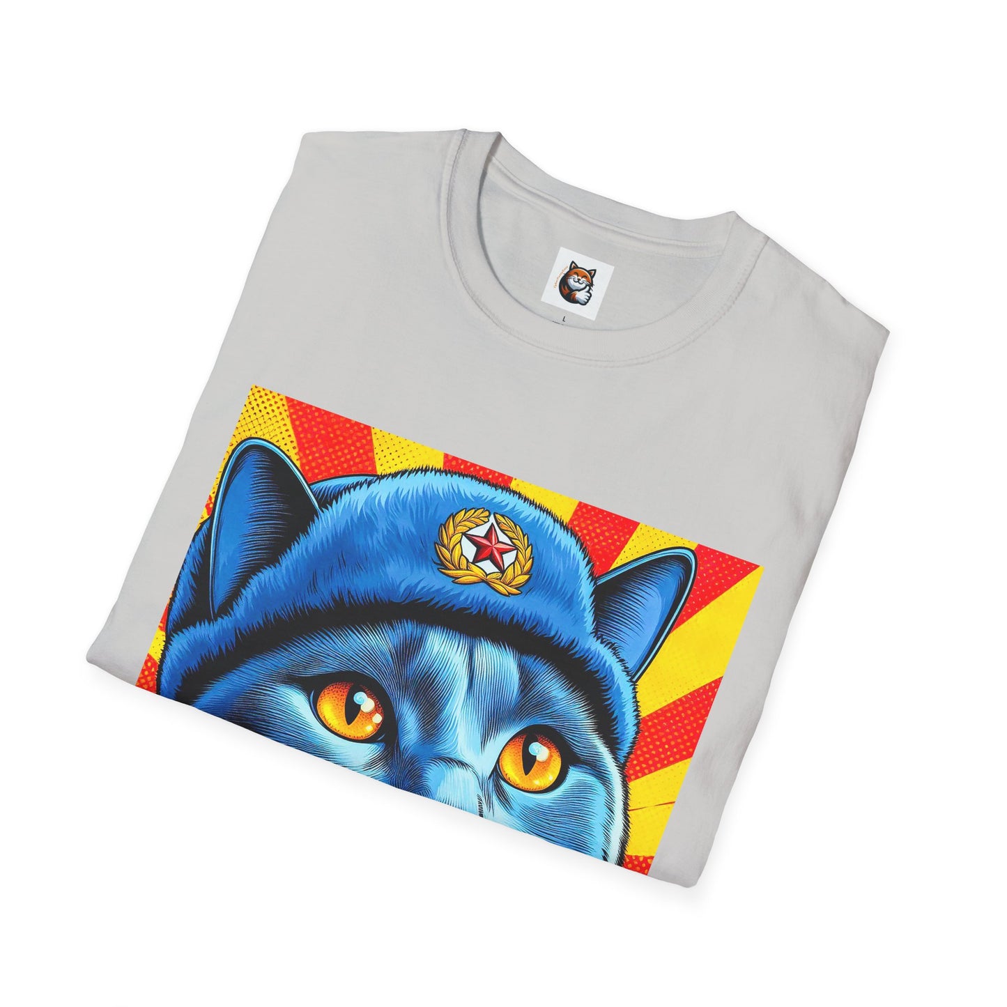 Russian Blue Cat Unisex Softstyle T-Shirt