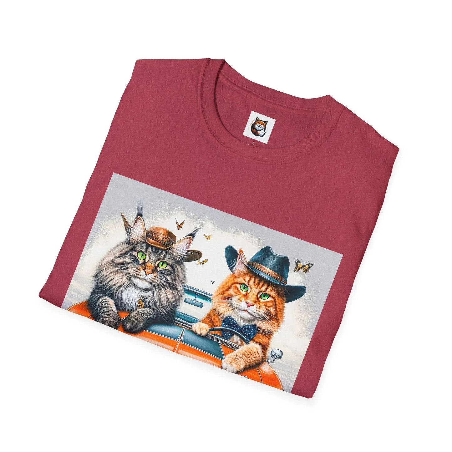 Wacky Maine Coon Unisex Softstyle T-Shirt by Printify
