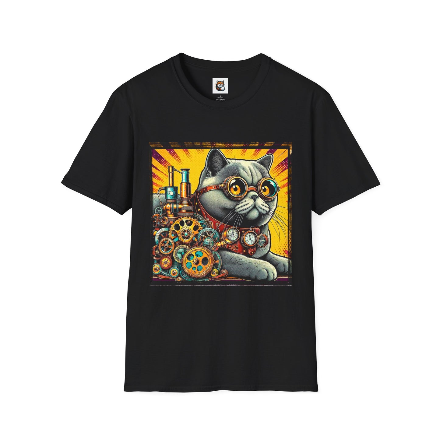 British Shorthair steam punk Softstyle T-Shirt