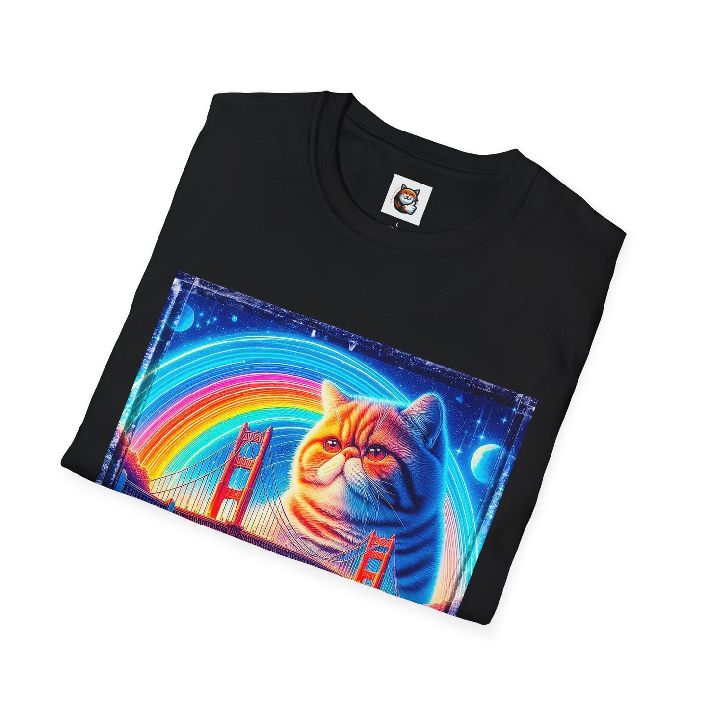 Exotic Shorthair Cat Unisex Softstyle T-Shirt