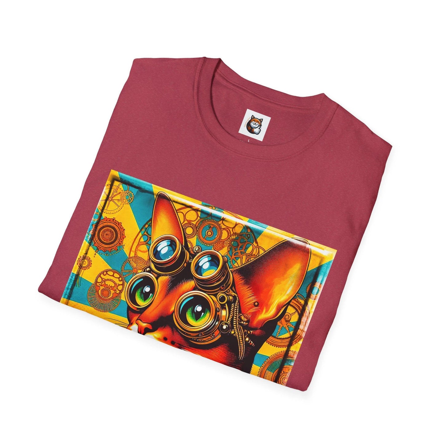 Abyssinian Unisex steam punk Softstyle T-Shirt by Printify