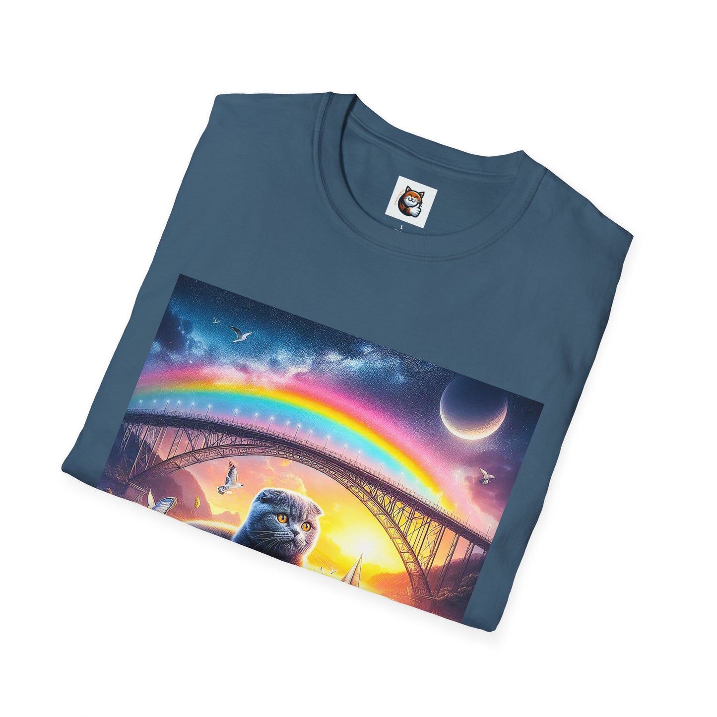 Scottish Fold Cat rainbow T-Shirt