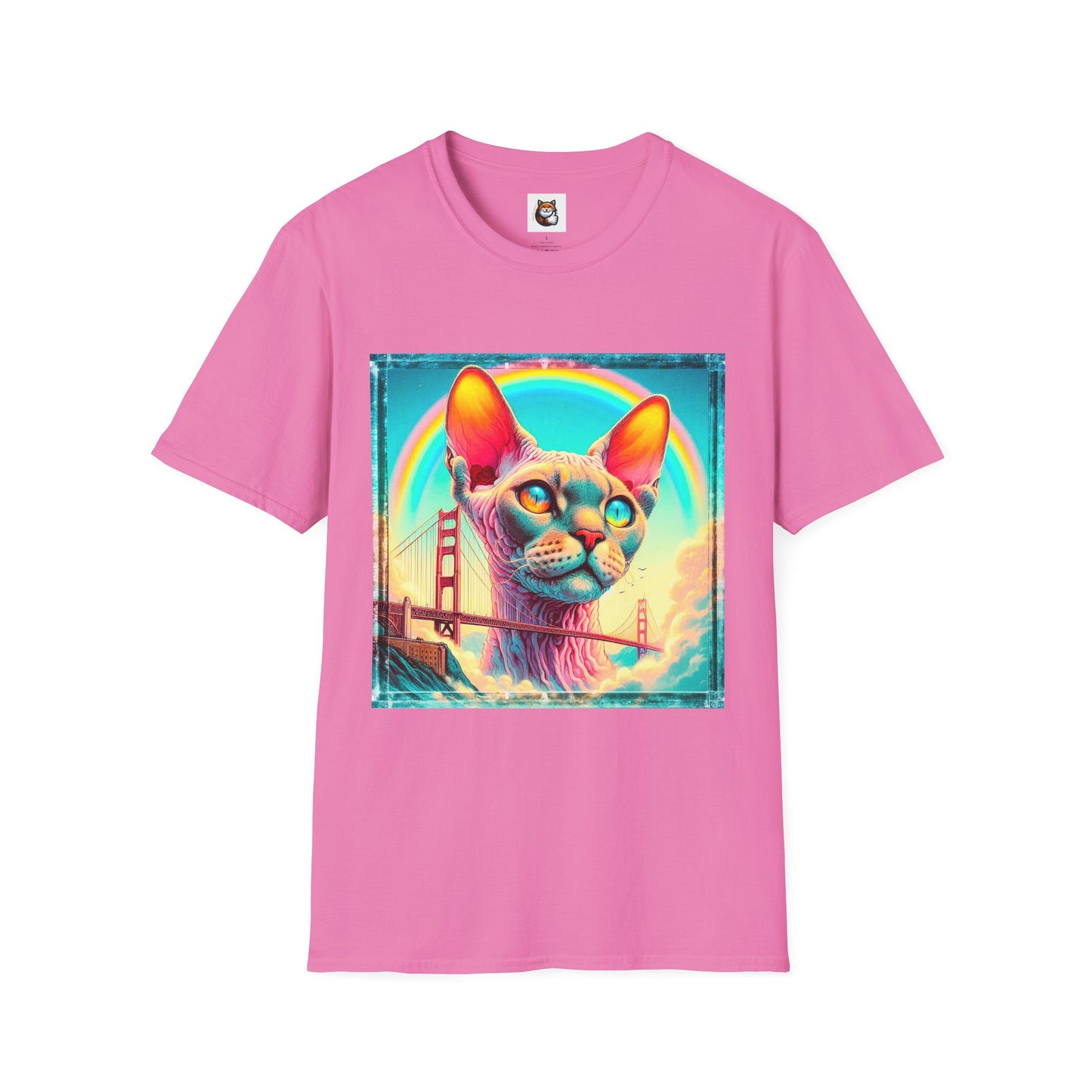 Devon Rex Cat Unisex Softstyle T-Shirt