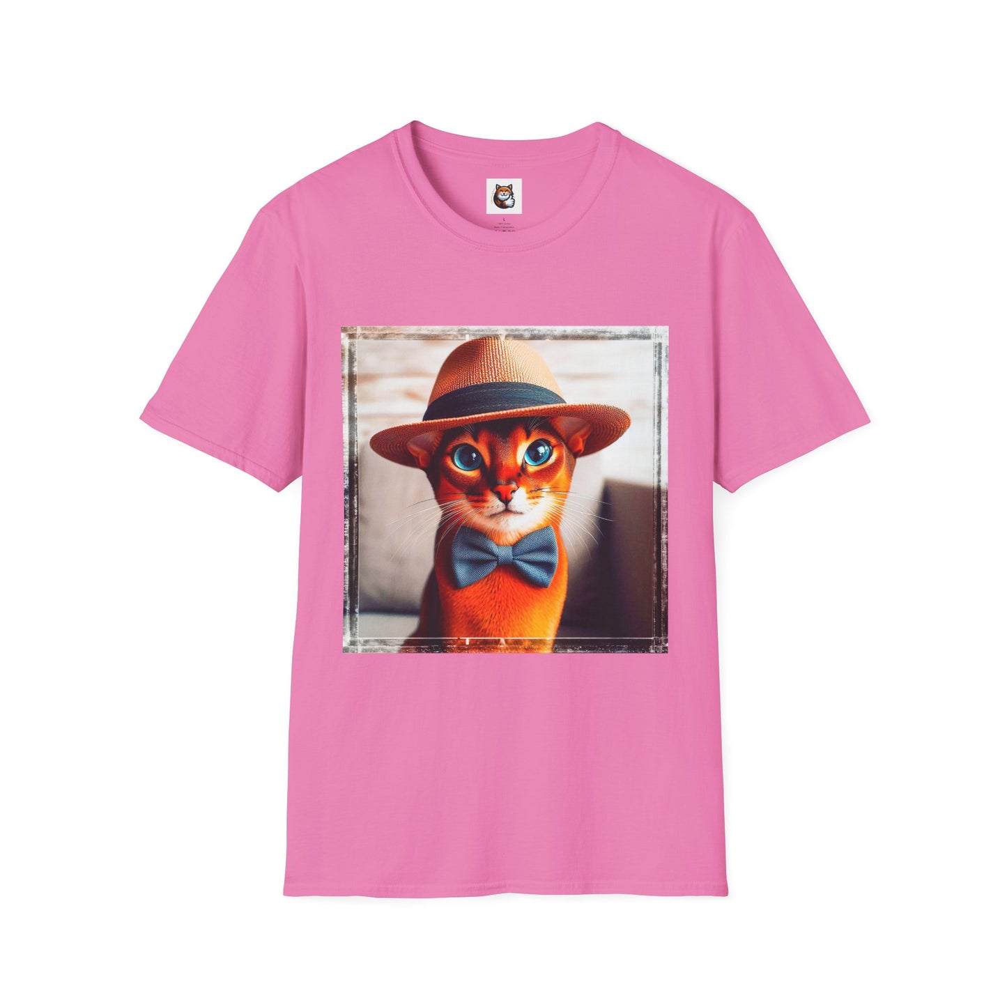 Abyssinian hat and tie Unisex Softstyle T-Shirt