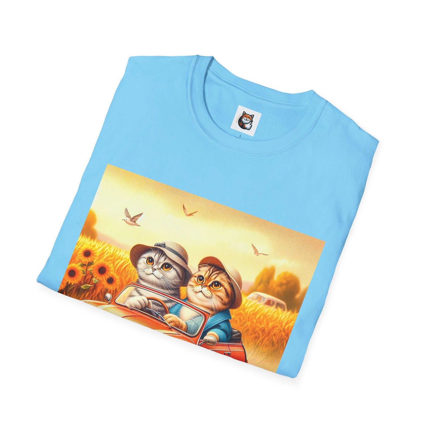 Scottish Fold pretty flowers shirt