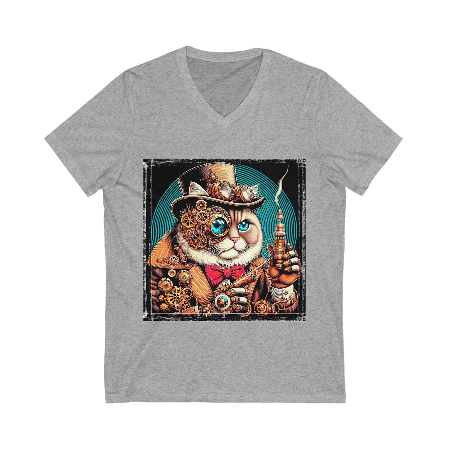 Ragdoll Cat Unisex Jersey Short Sleeve V-Neck Tee
