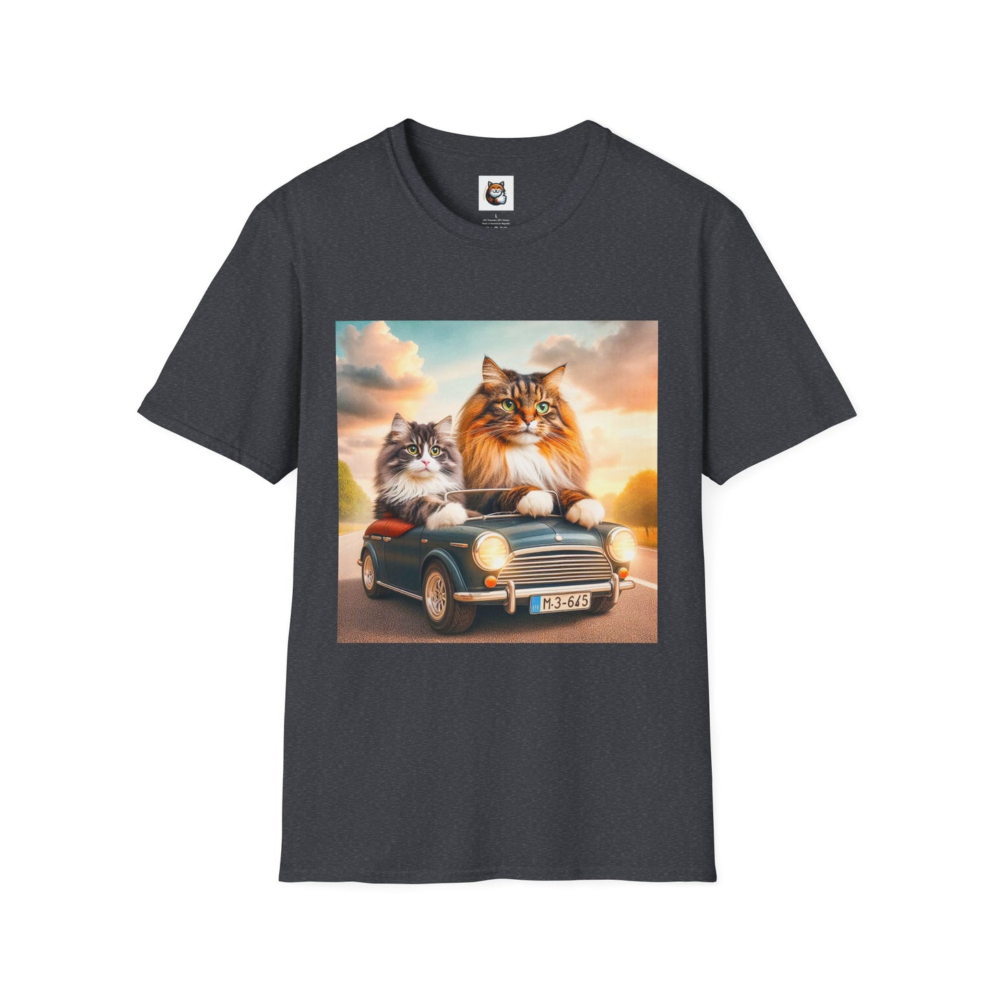 Wacky Norwegian Forest Cat Unisex Softstyle T-Shirt
