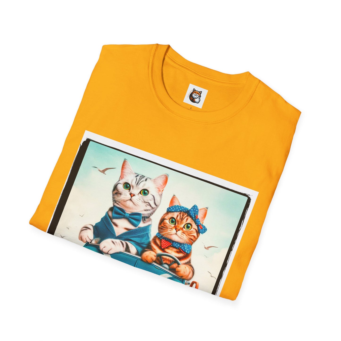 American Shorthair couple driving Softstyle T-Shirt