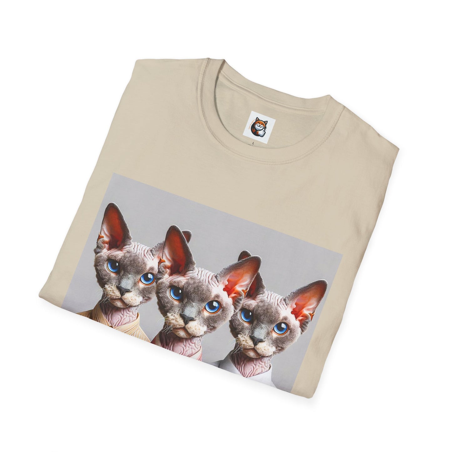 Devon Rex Cat business suits Softstyle T-Shirt