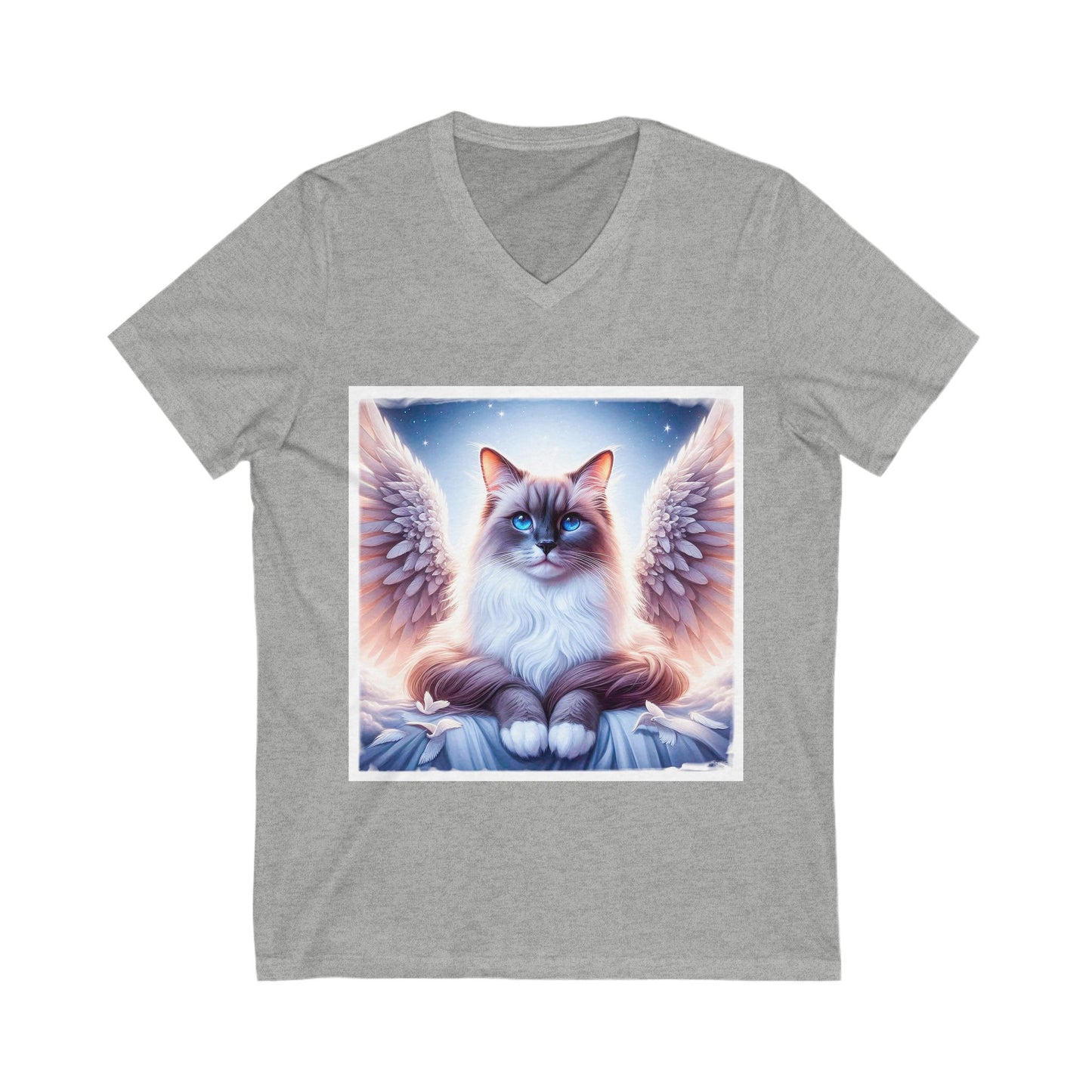 Birman Unisex Jersey Short Sleeve V-Neck Tee