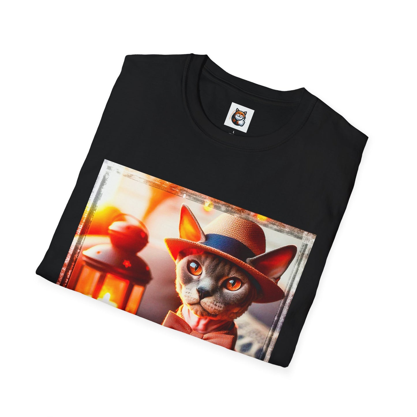 Devon Rex Cat Unisex Softstyle T-Shirt