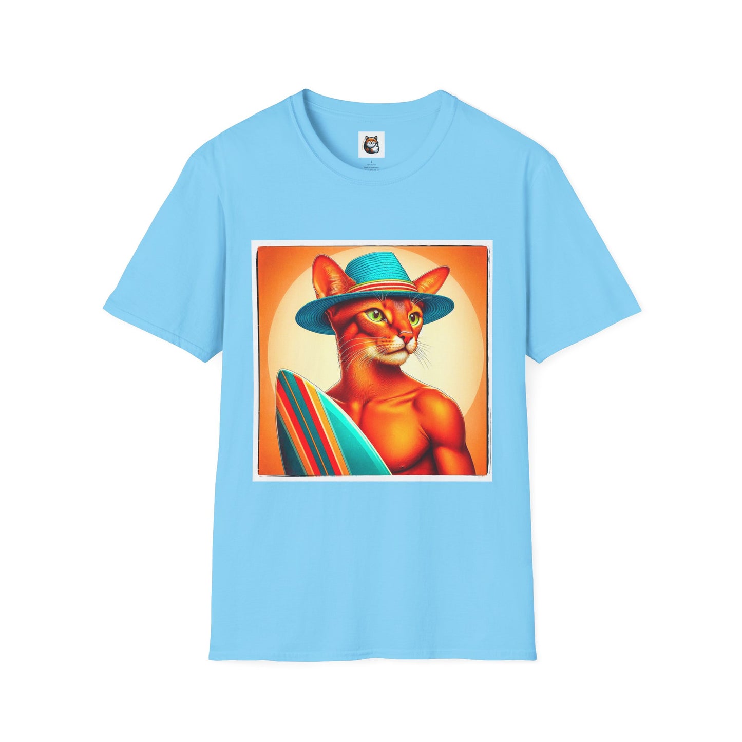 Abyssinian surfing Softstyle T-Shirt