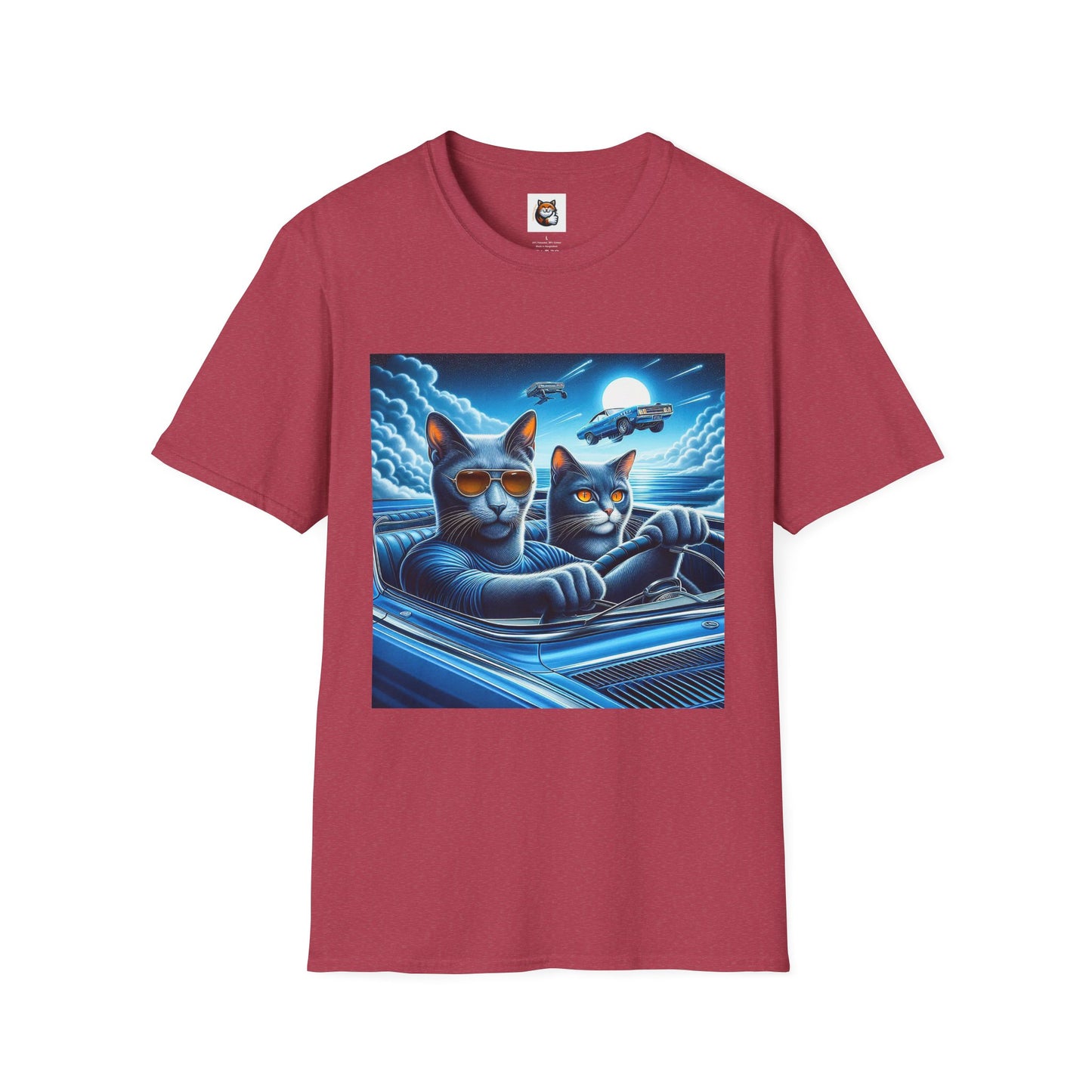 Russian Blue Cat pretty night T-Shirt