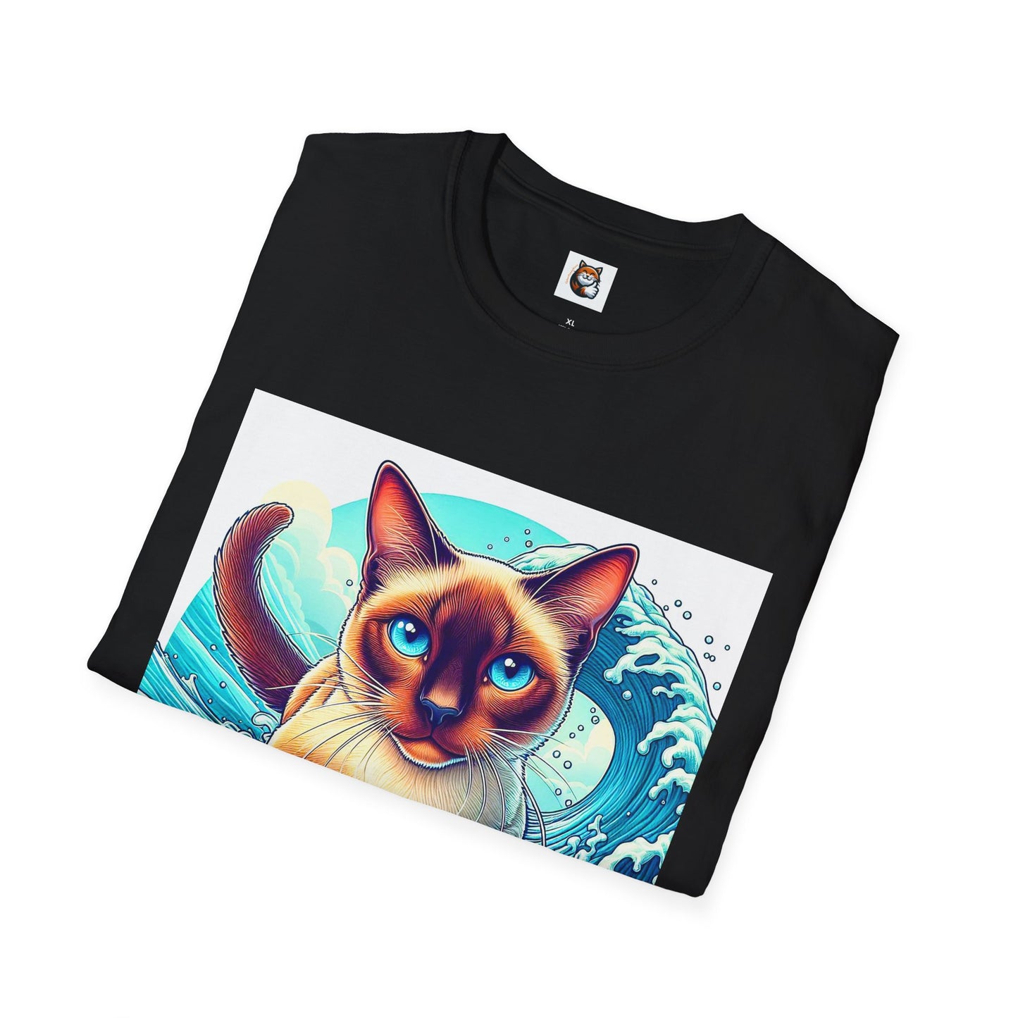 Surfing Siamese Cat