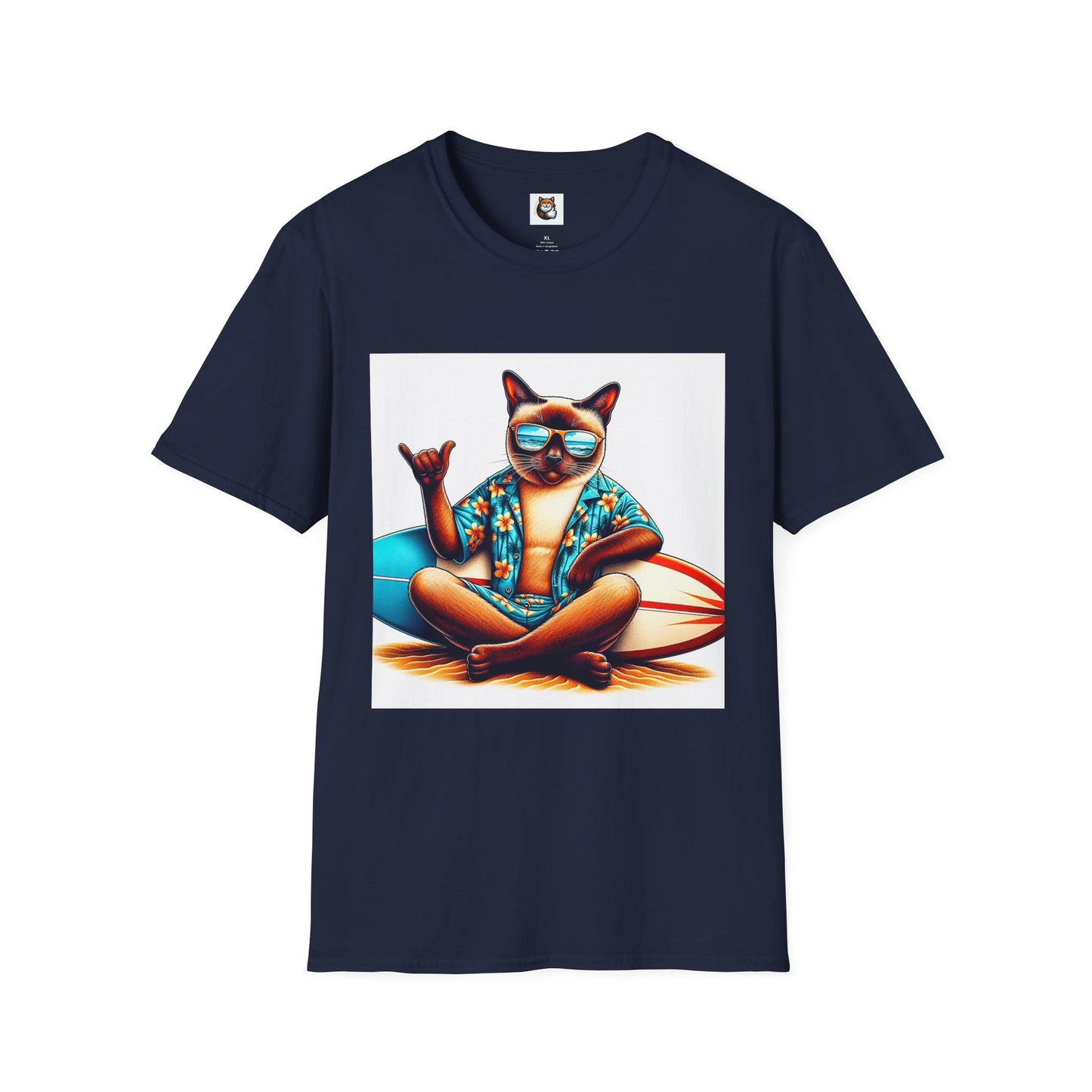 Siamese Cat surfing