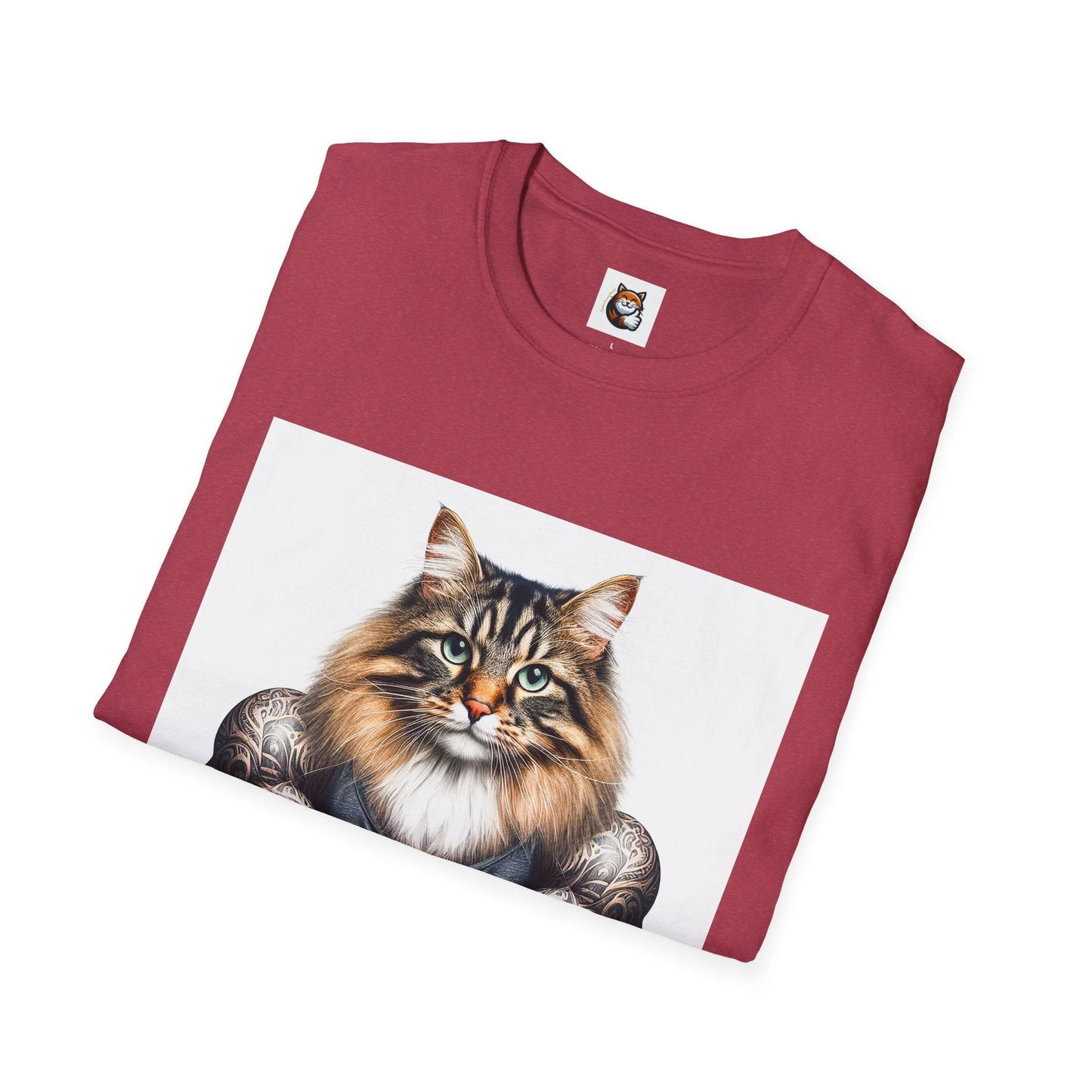 Norwegian Forest Cat Unisex Softstyle T-Shirt by Printify