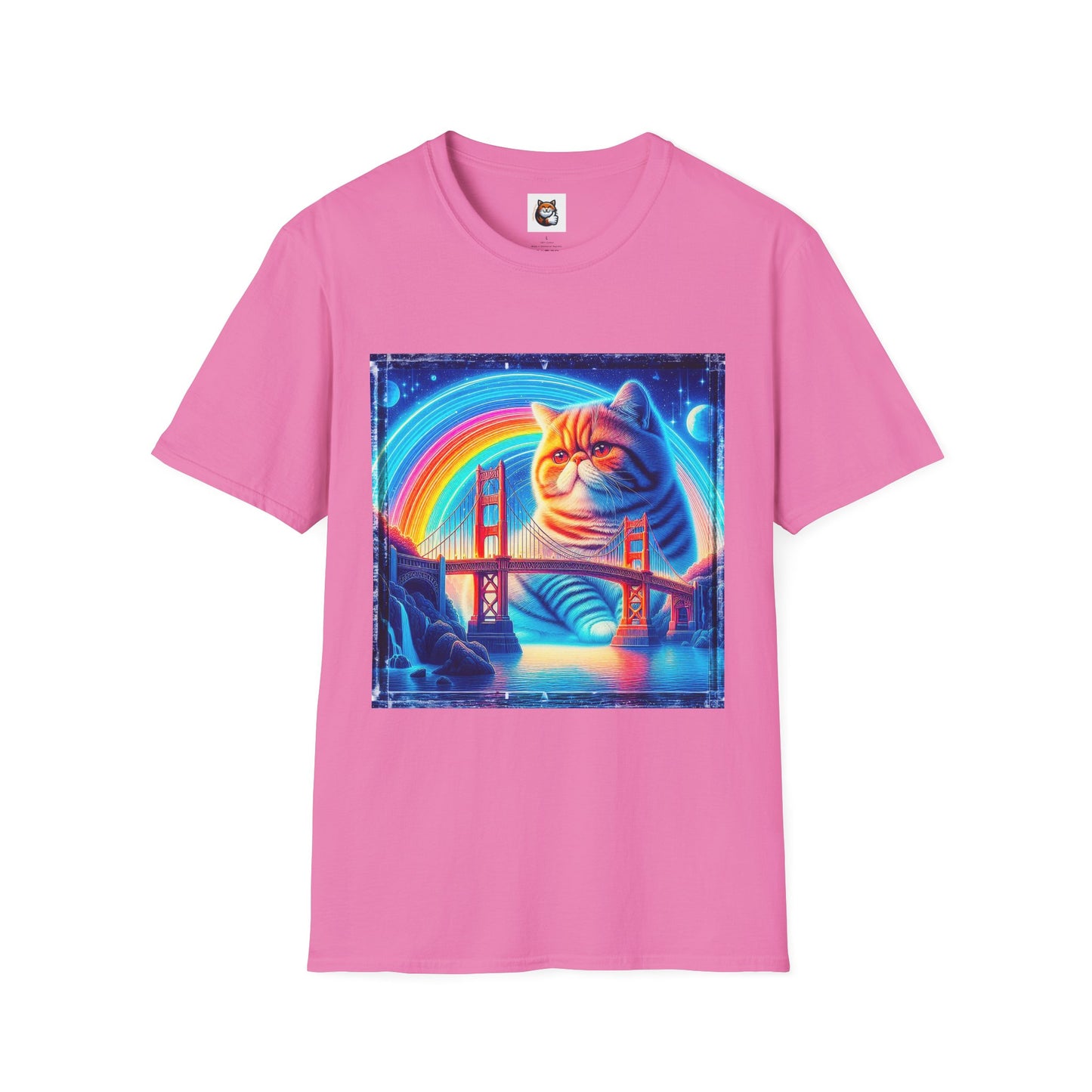 Exotic Shorthair Cat Unisex Softstyle T-Shirt