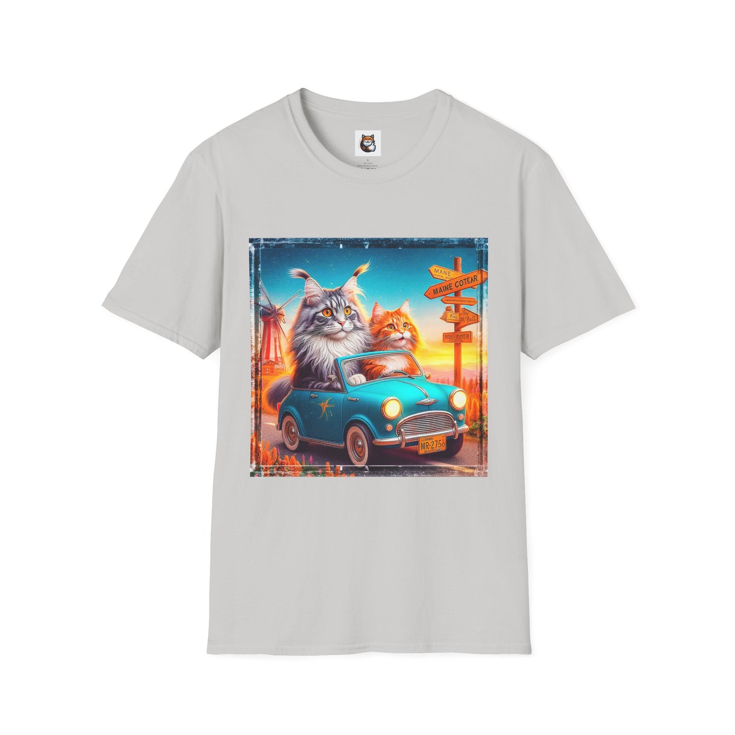 Wacky Maine Coon Unisex Softstyle T-Shirt