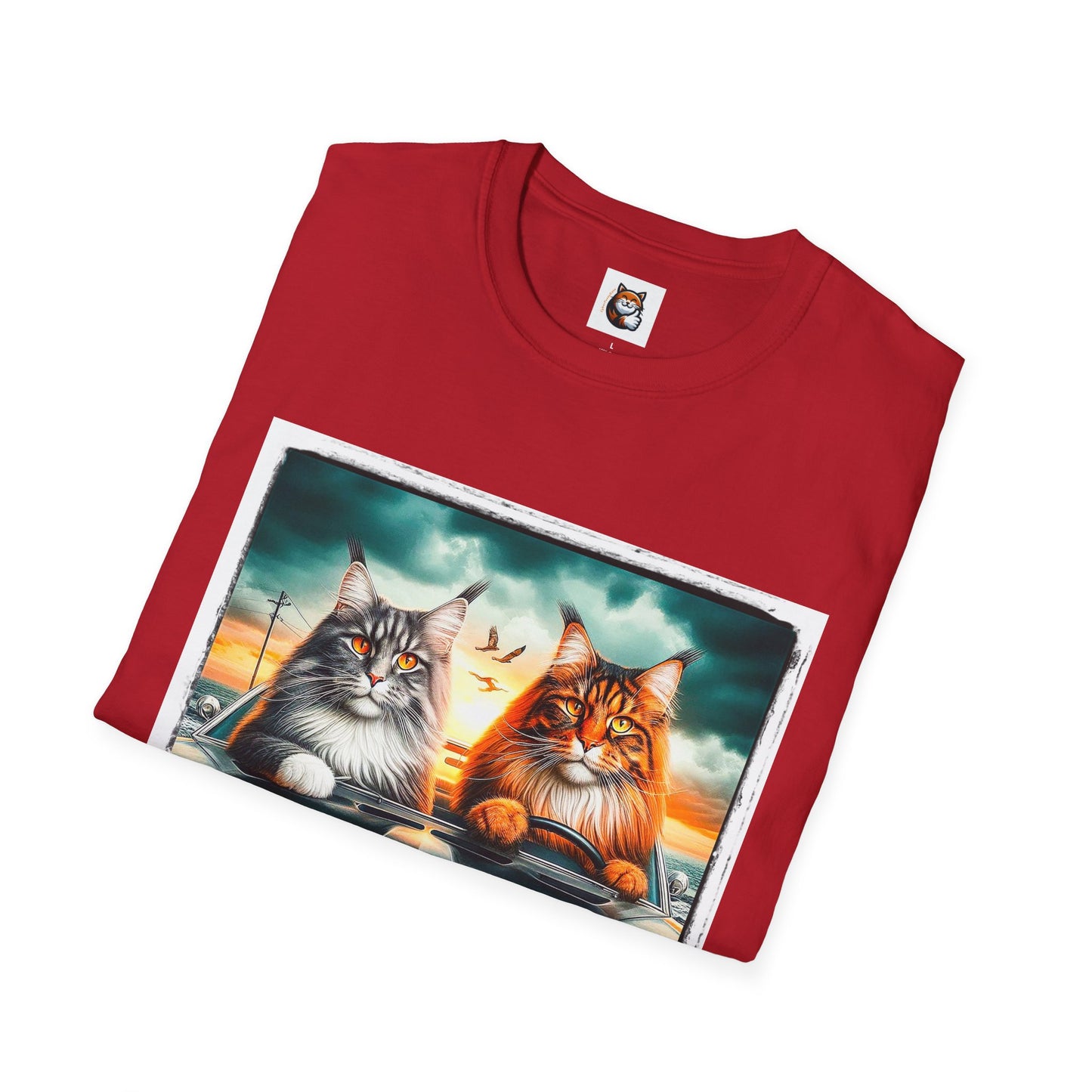 Wacky Maine Coon Unisex Softstyle T-Shirt