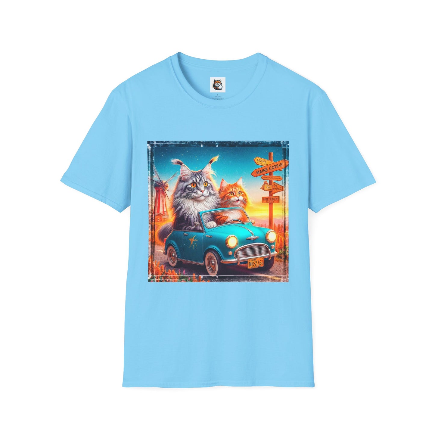Wacky Maine Coon Unisex Softstyle T-Shirt