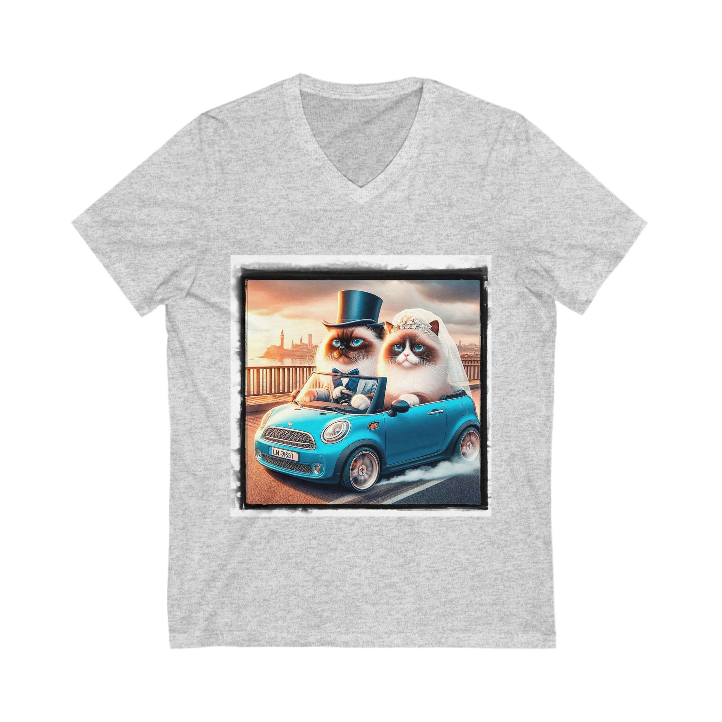 Wacky Birman Unisex Jersey Short Sleeve V-Neck Tee