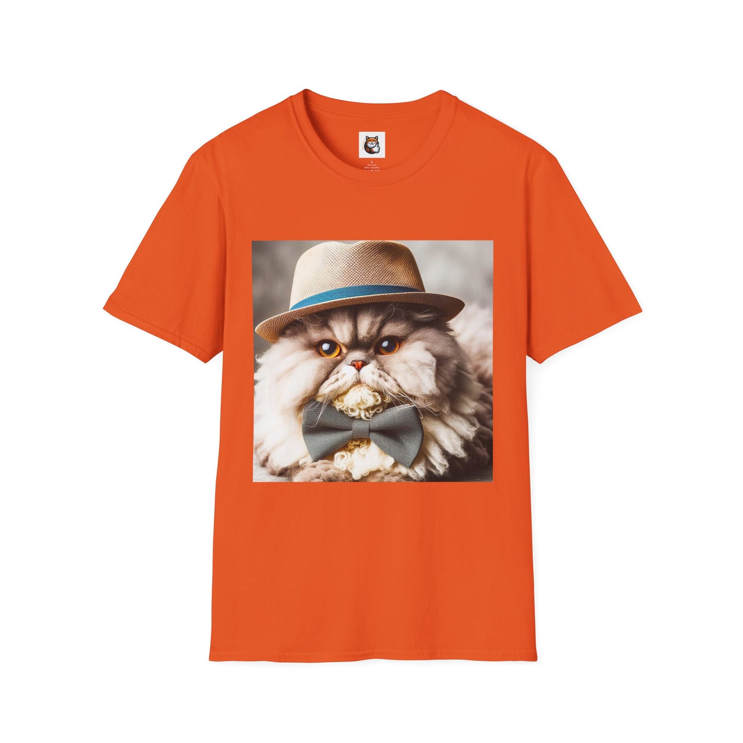 Selkirk Rex Cat T-Shirt top hat and bow tie