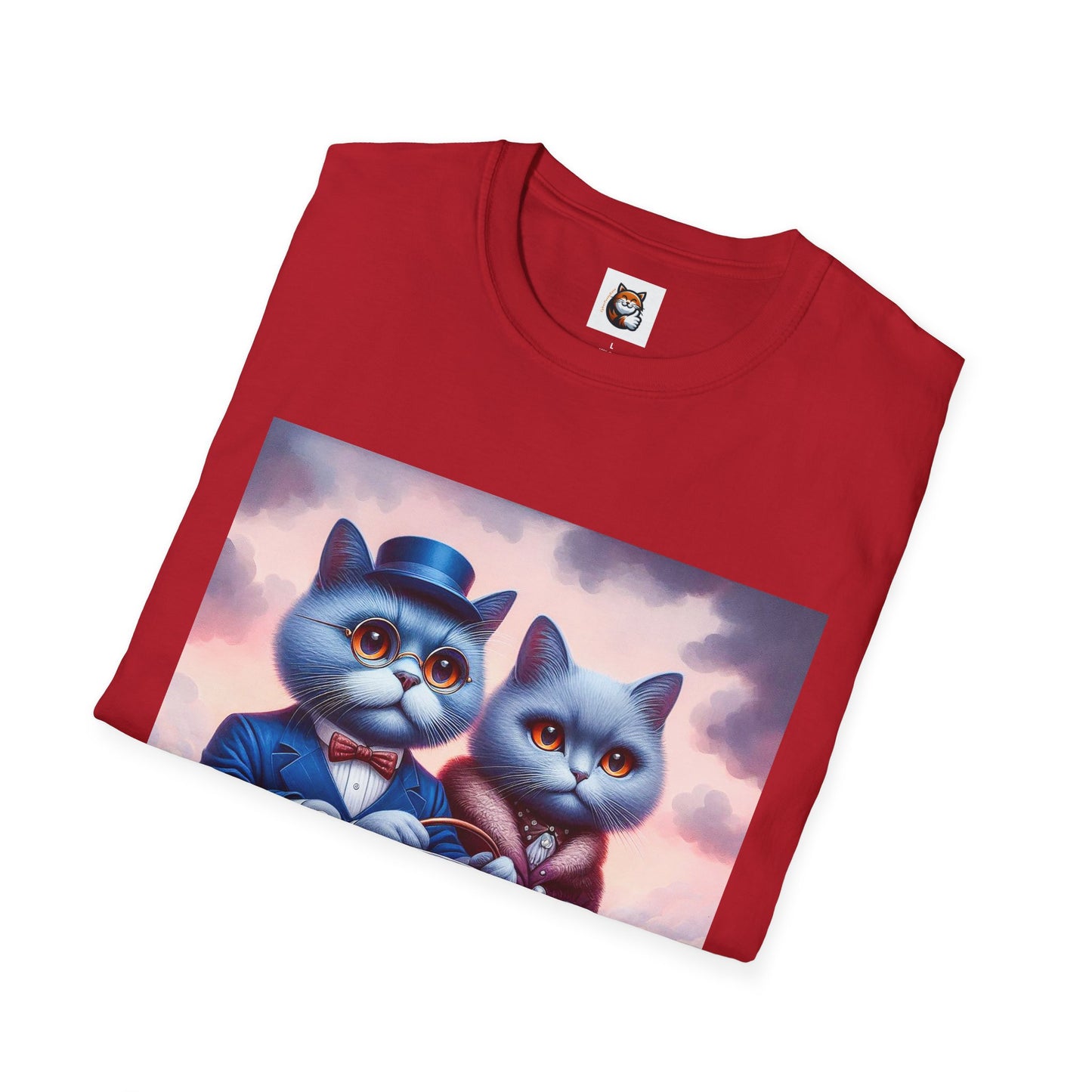 Russian Blue Cat tiny car T-Shirt