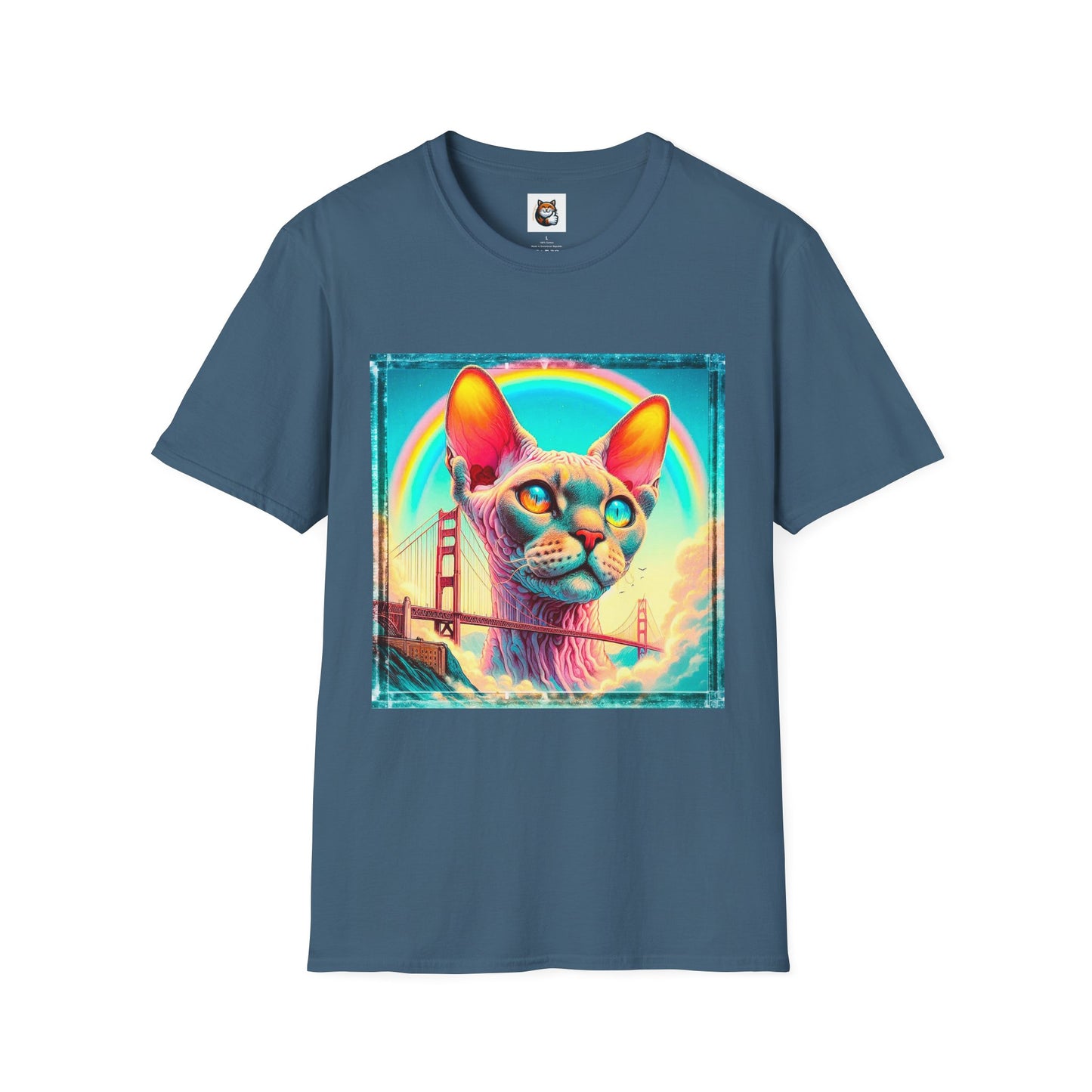 Devon Rex Cat Unisex Softstyle T-Shirt