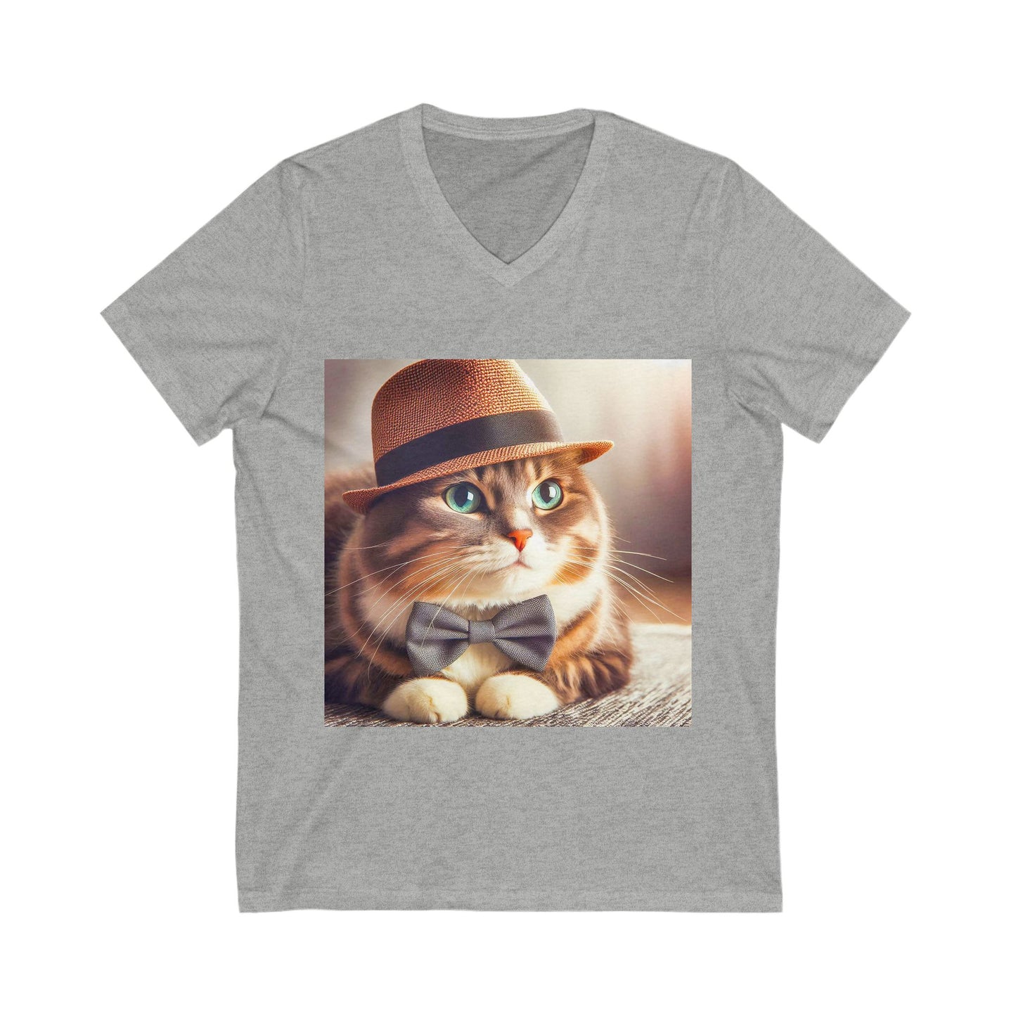 Domestic Cat Unisex top hot V-Neck Tee