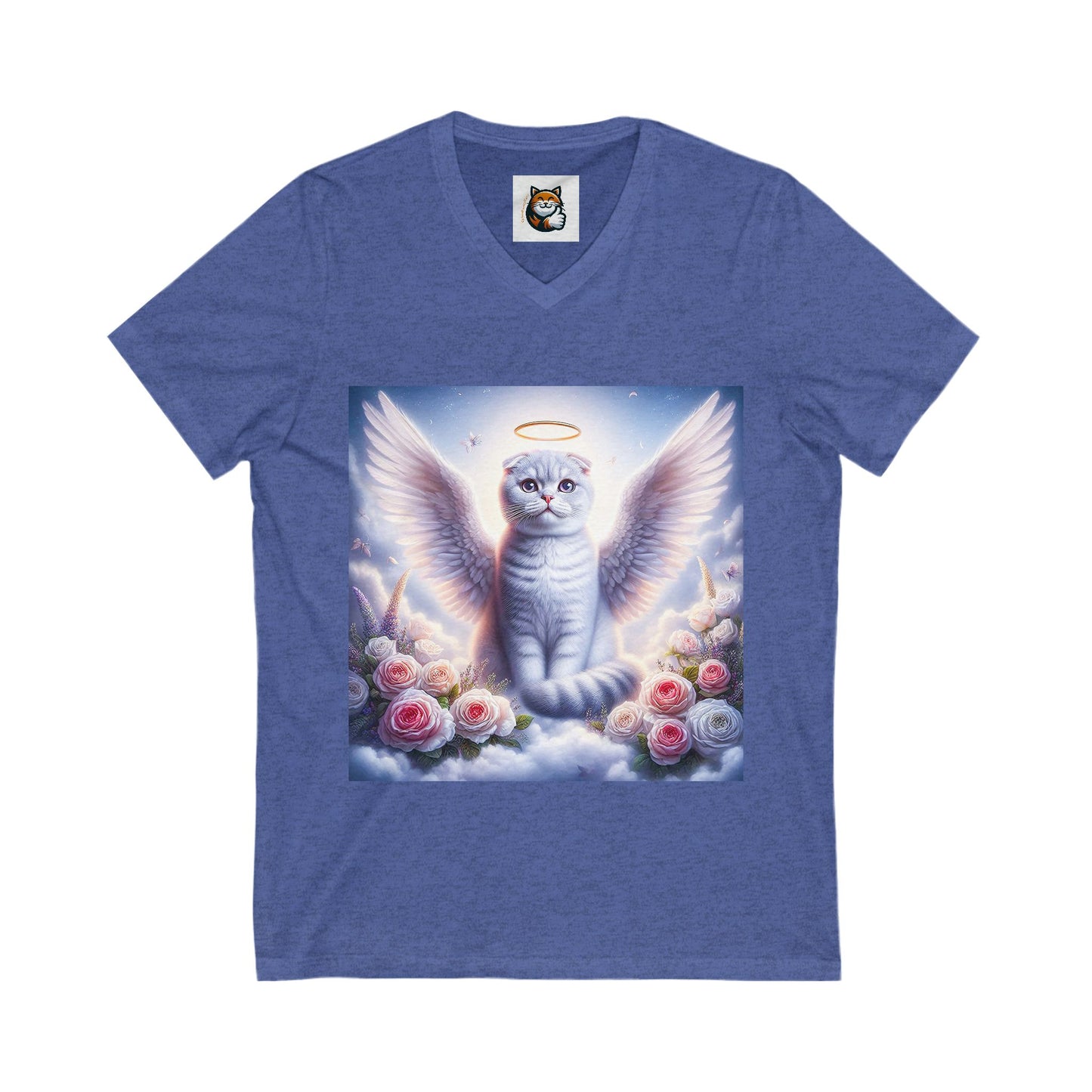 Scottish Fold Cat white Angel