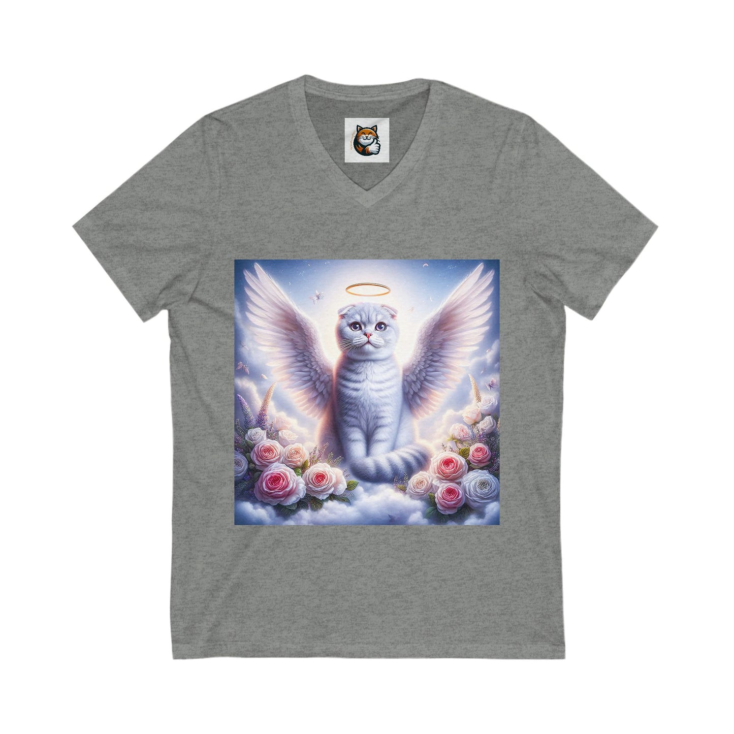 Scottish Fold Cat white Angel