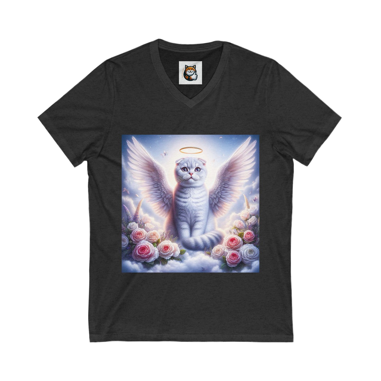 Scottish Fold Cat white Angel