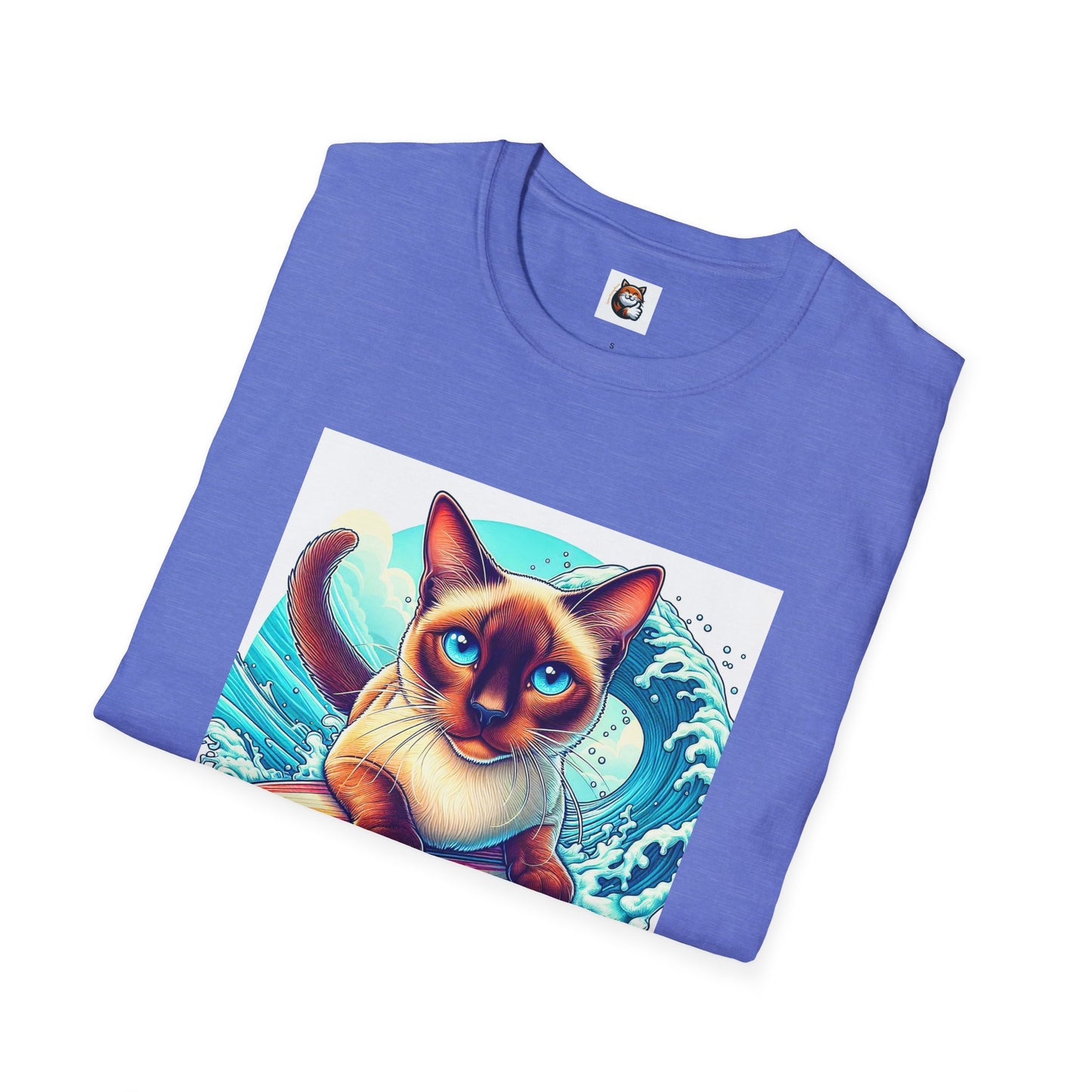 Surfing Siamese Cat