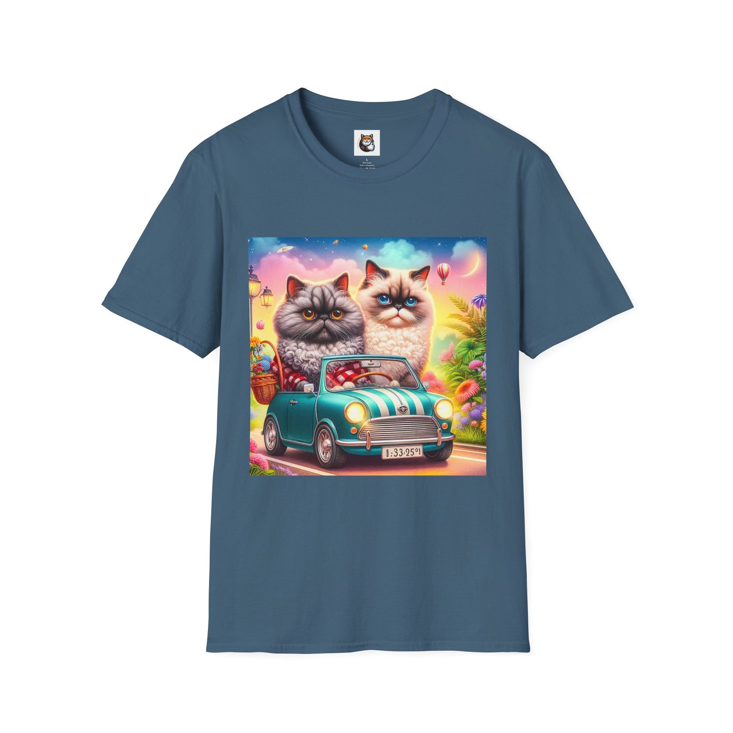Selkirk Rex Cat T-Shirt tiny car