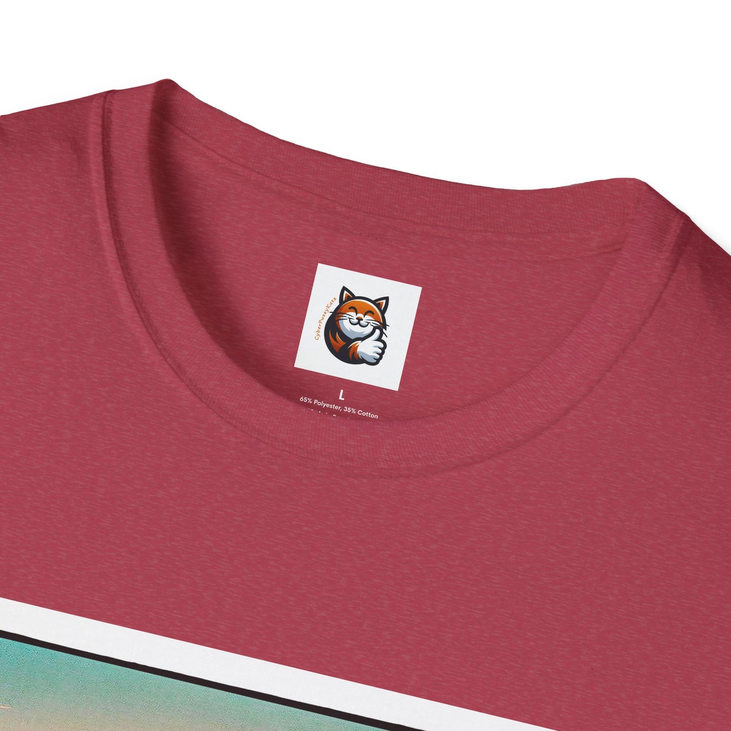 Wacky Devon Rex vintage car Unisex Softstyle T-Shirt