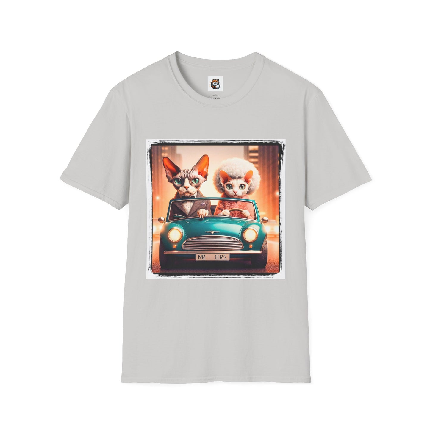 Wacky Devon Rex Cat Unisex Softstyle T-Shirt