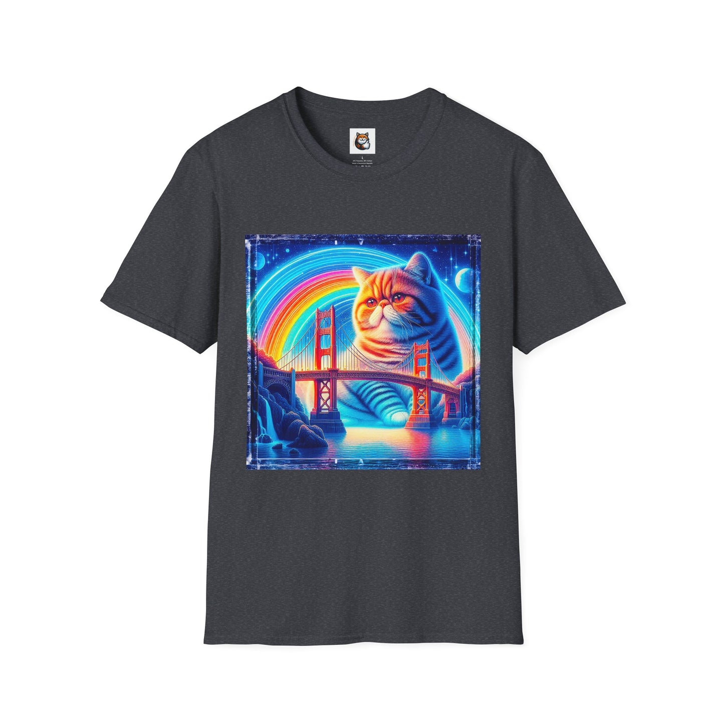 Exotic Shorthair Cat Unisex Softstyle T-Shirt