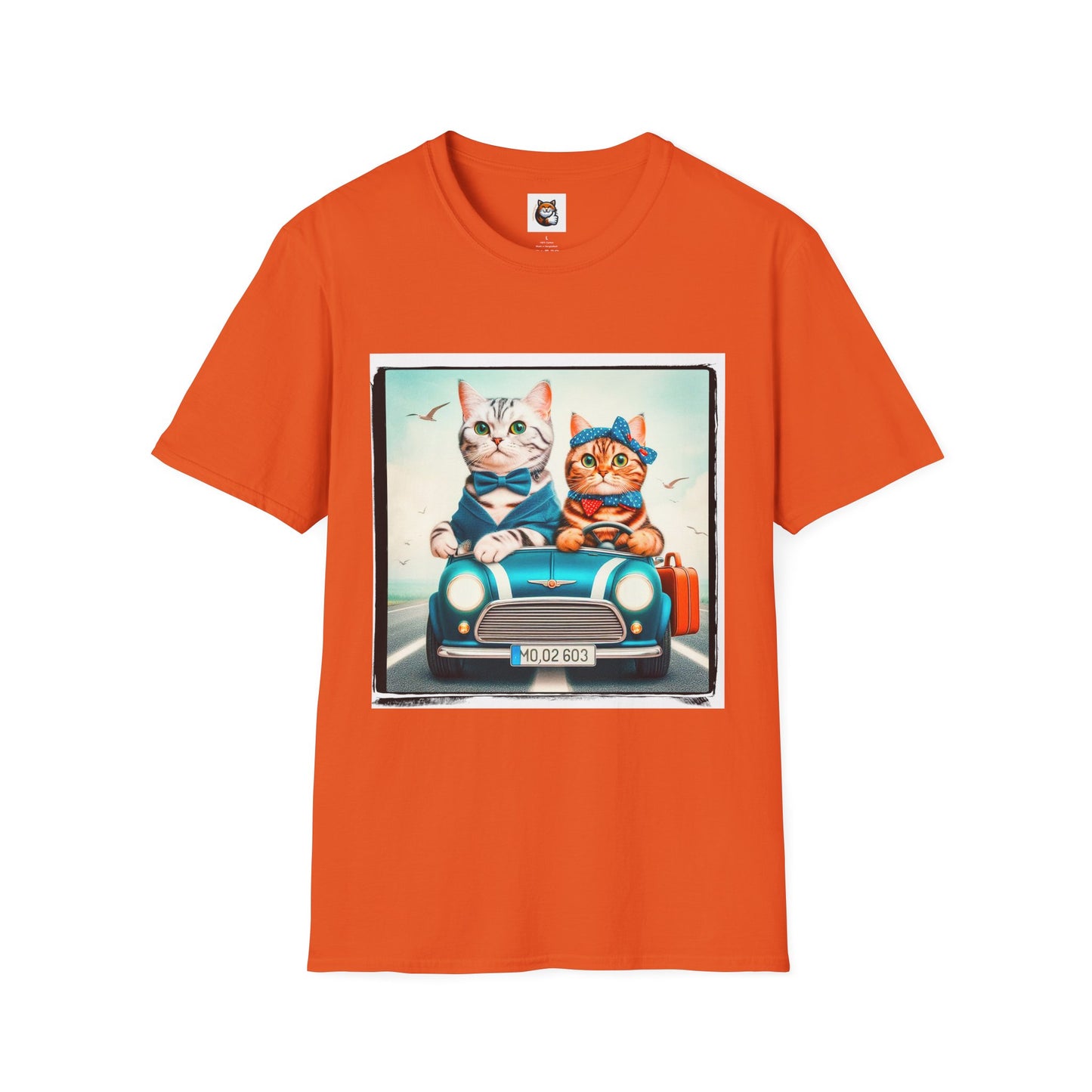 American Shorthair couple driving Softstyle T-Shirt