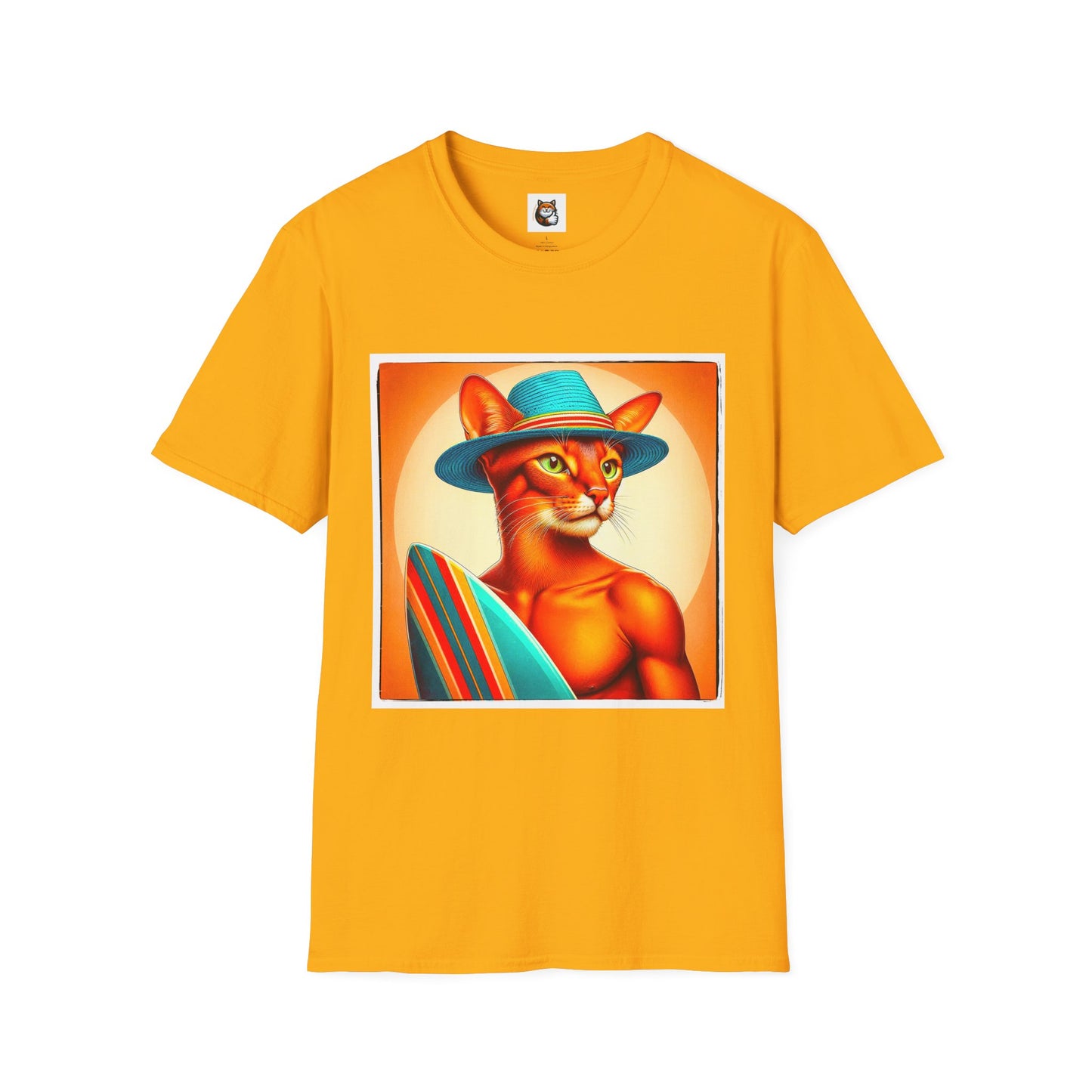Abyssinian surfing Softstyle T-Shirt