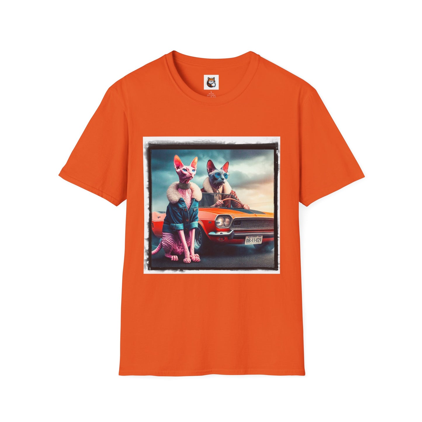 Wacky Cornish Rex Cat Unisex Softstyle T-Shirt