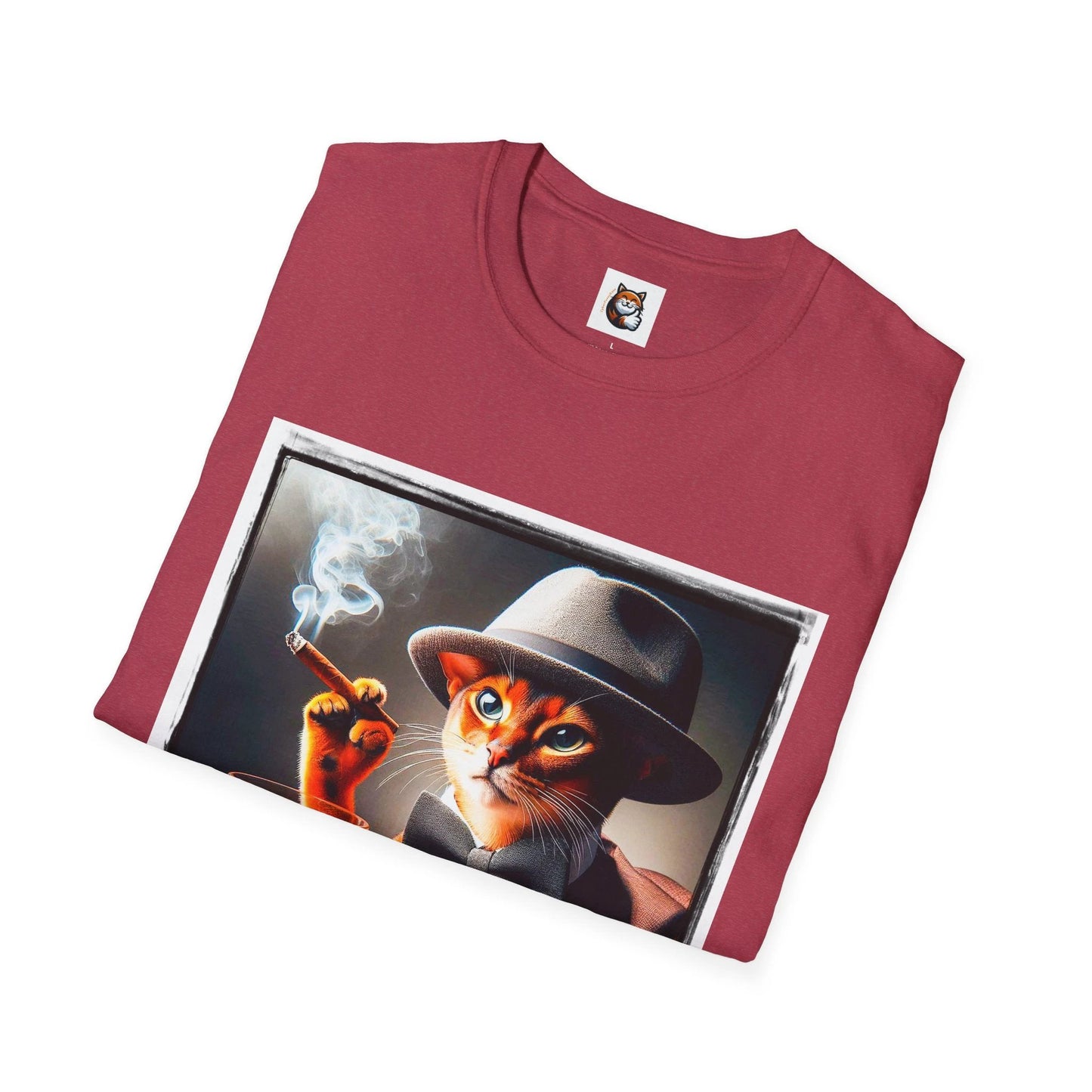 Abyssinian cigar smoking Softstyle T-Shirt by Printify