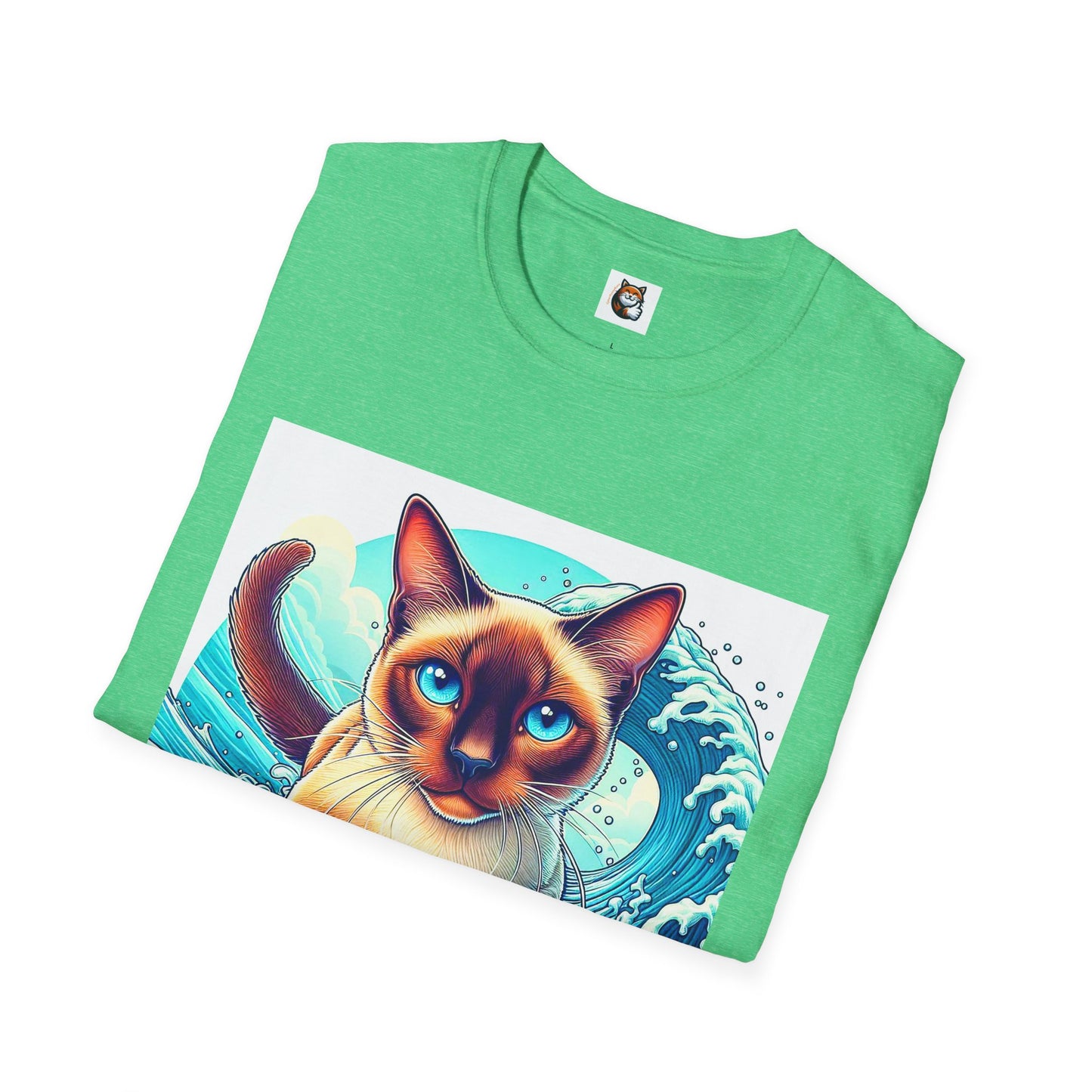 Surfing Siamese Cat