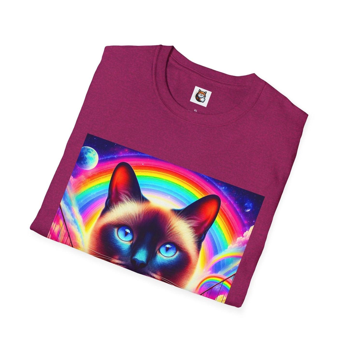Siamese Cat floating kitty shirt by Printify
