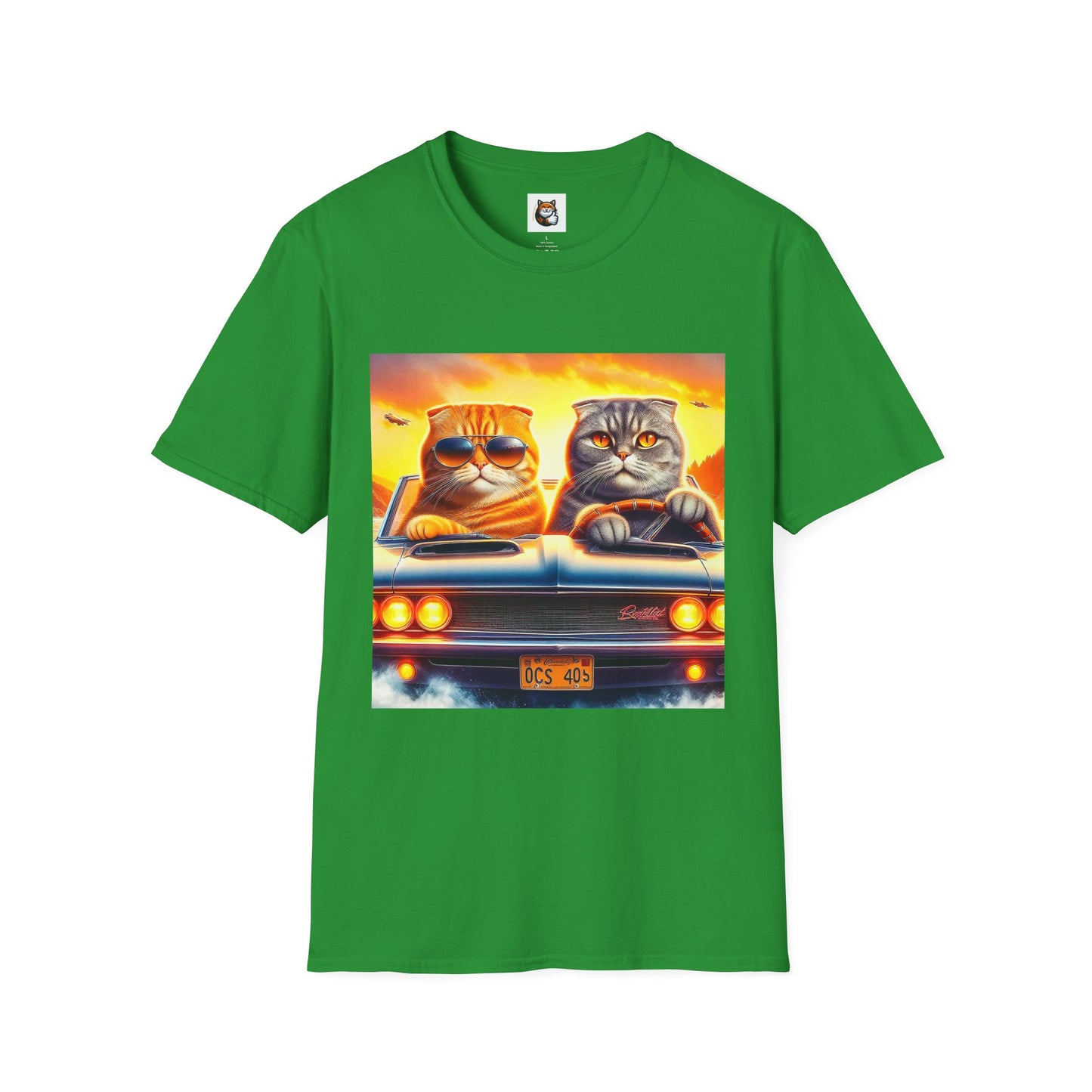 Scottish Fold driving couple T-Shirt